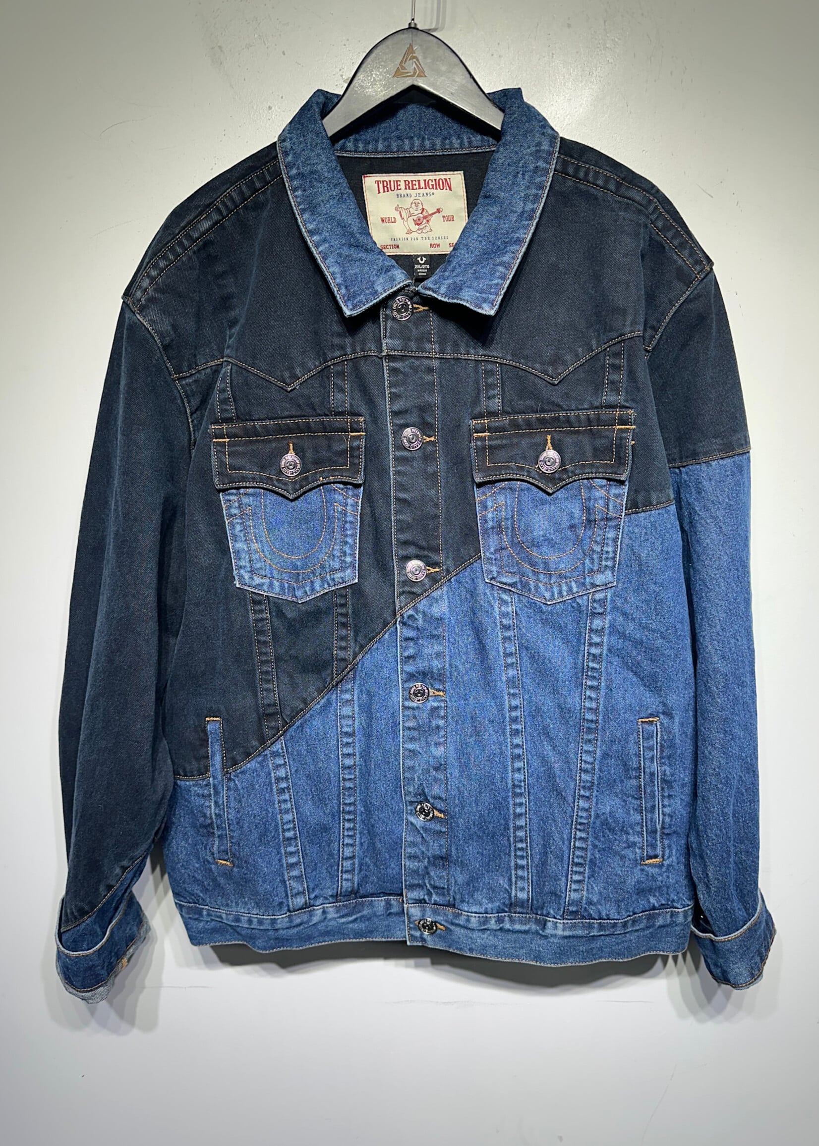 True Religion NWT Darkwash Jimmy Jacket XL