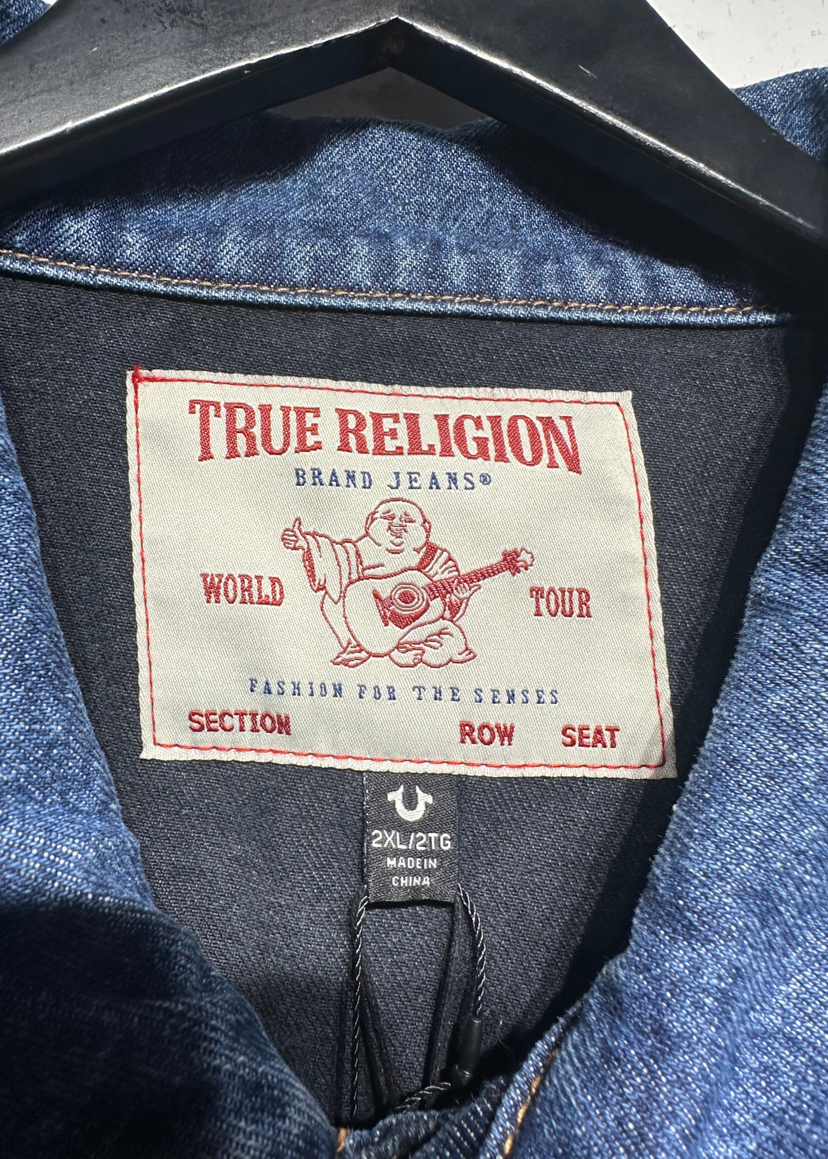 True Religion NWT Darkwash Jimmy Jacket XL