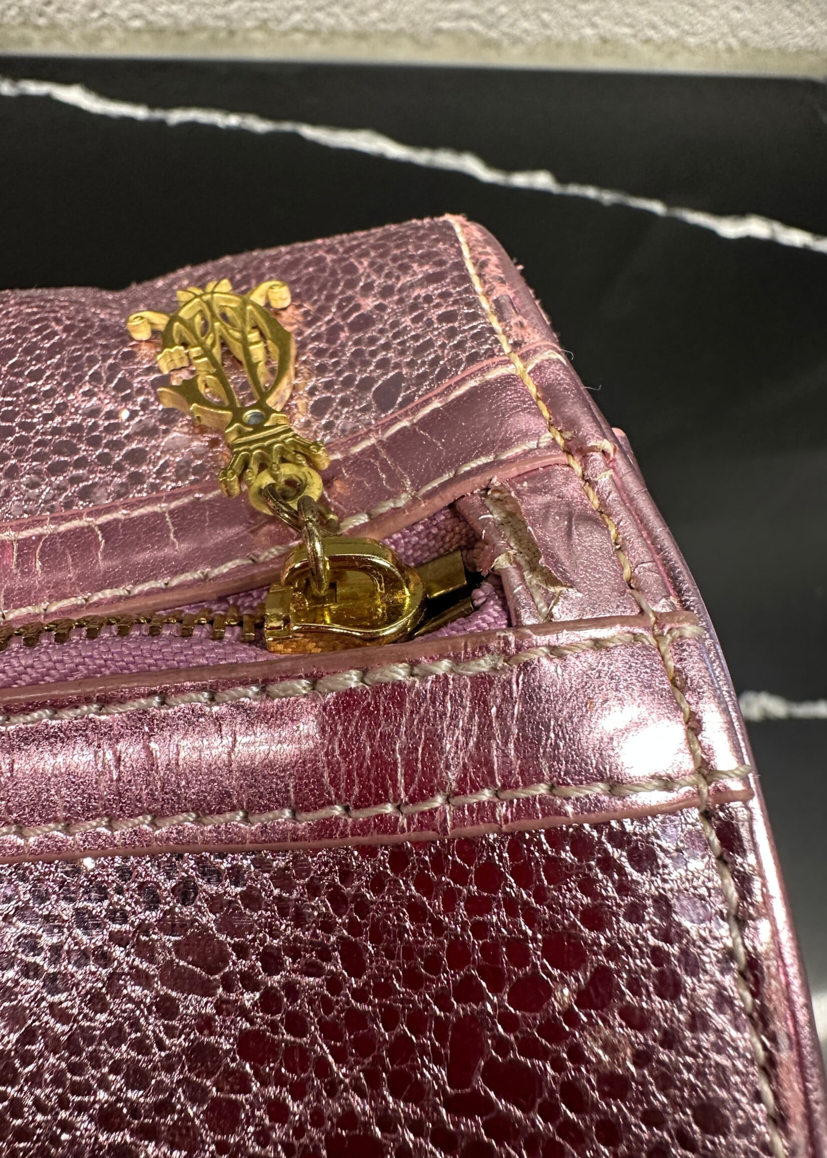 Christian Audigier Y2K Pink Keepall Duffle As Is