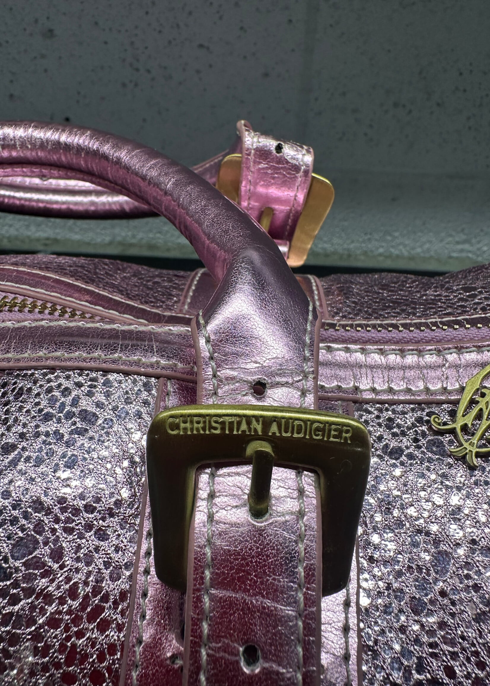 Christian Audigier Y2K Pink Keepall Duffle As Is