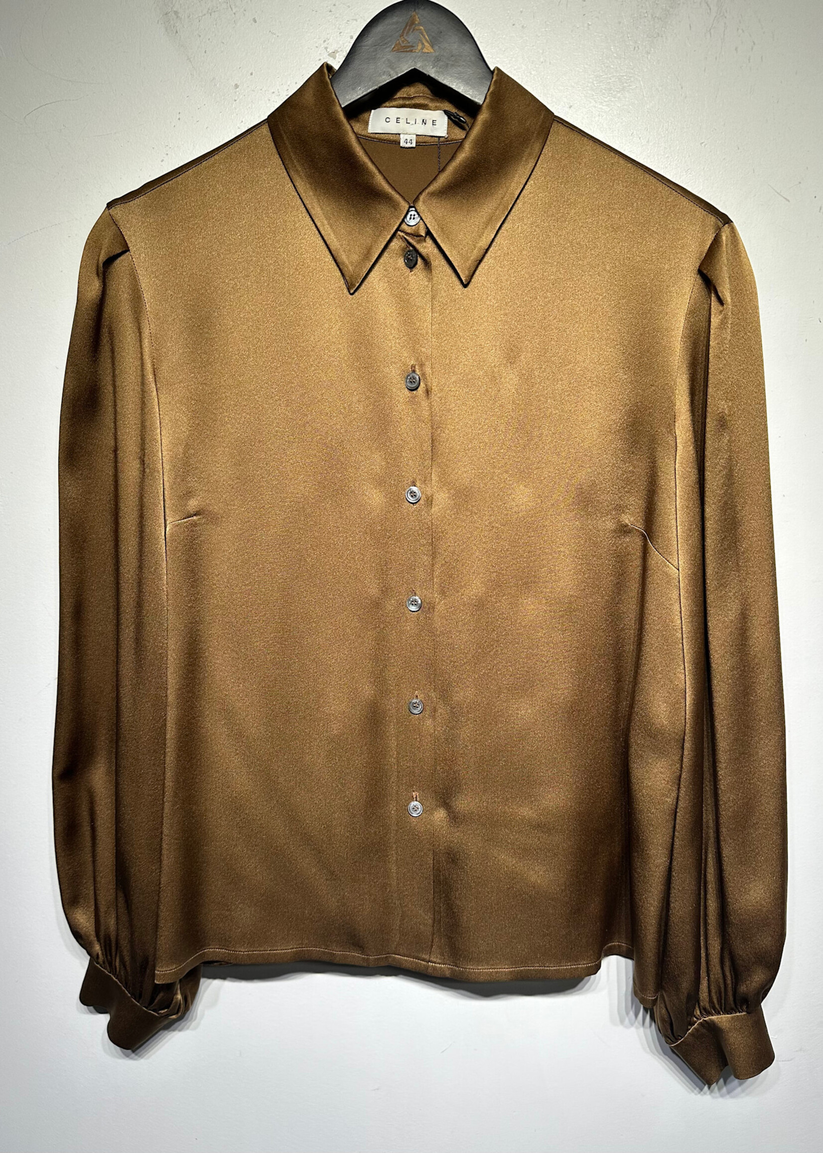 Celine Tan Silk LS Blouse S
