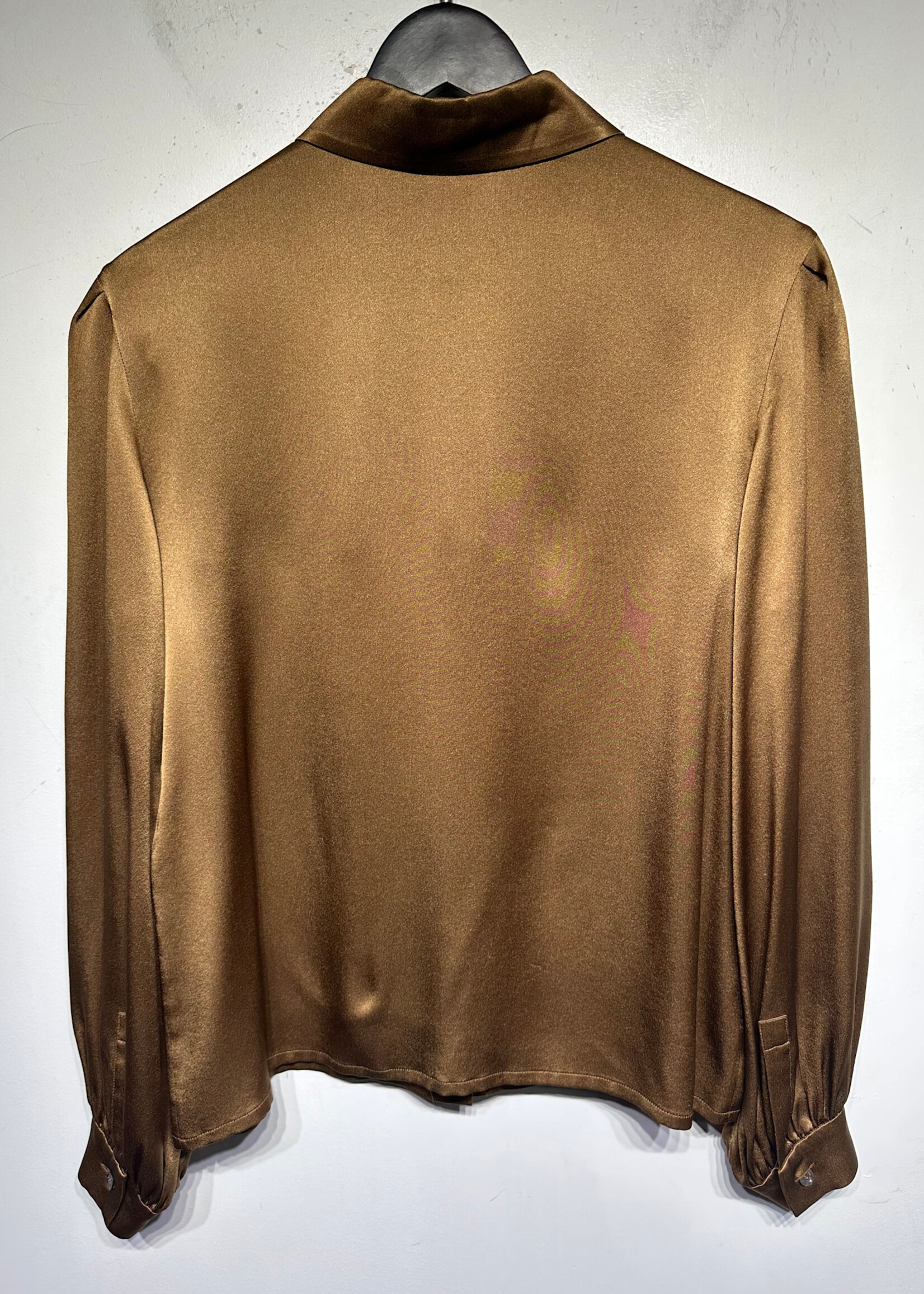 Celine Tan Silk LS Blouse S
