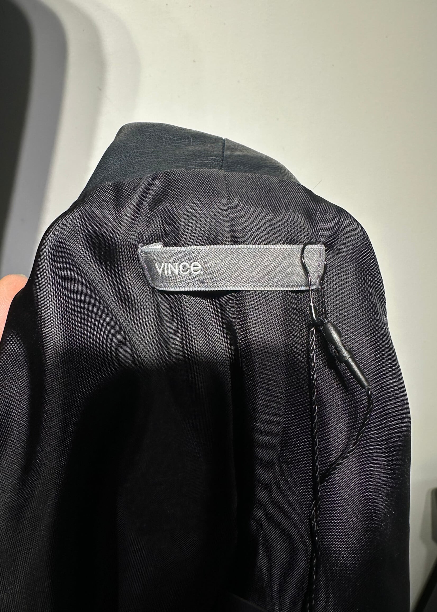 Vince Leather/Denim Spliced Vest S