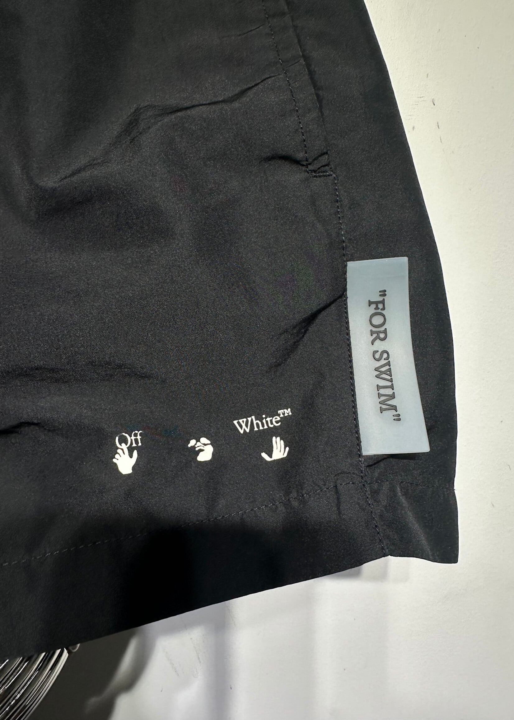 Off-White Black Nylon "Swim" Swim Suit Masc 31-34