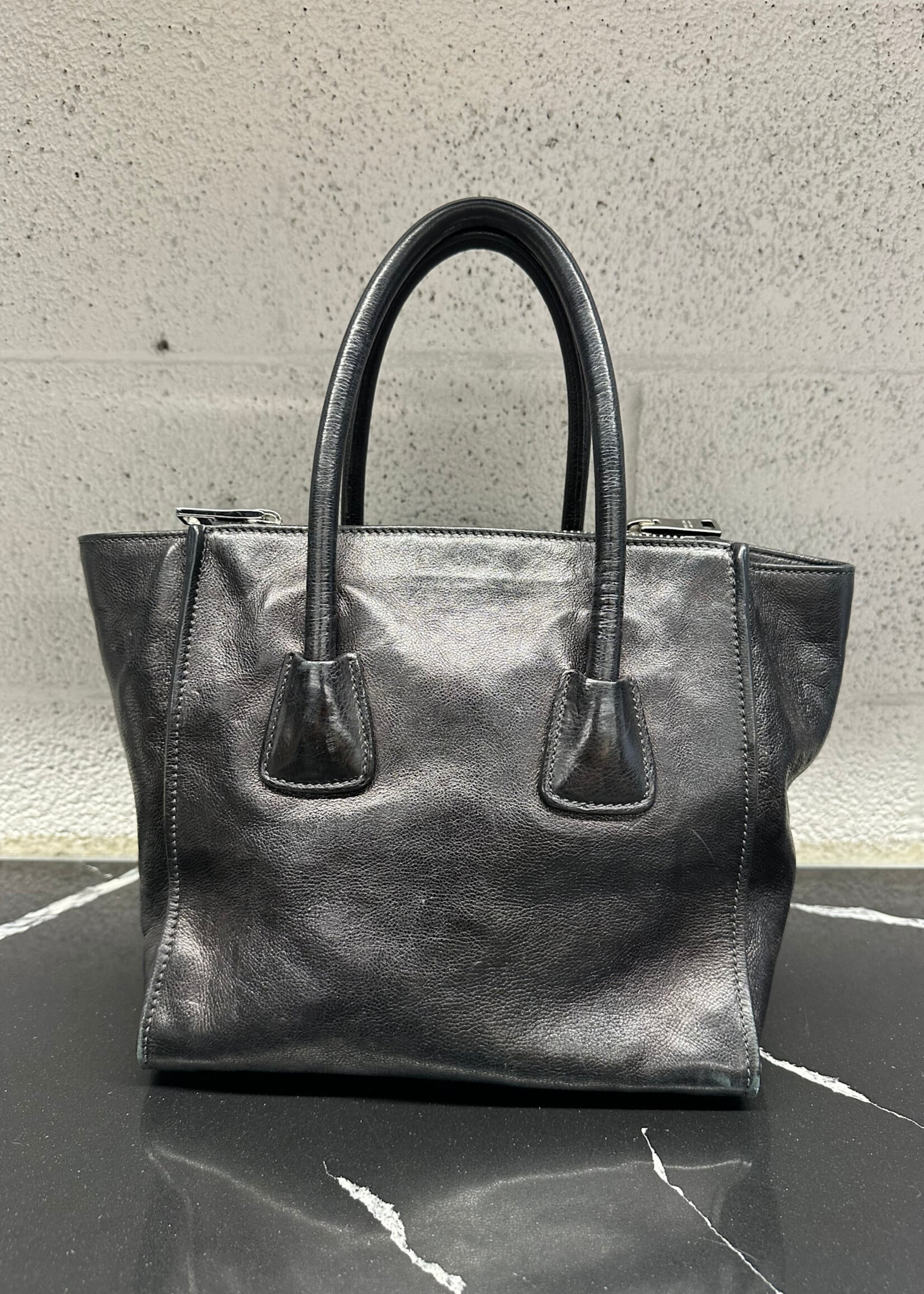 Prada Calf Leather Top Handle Bag *Consignment*