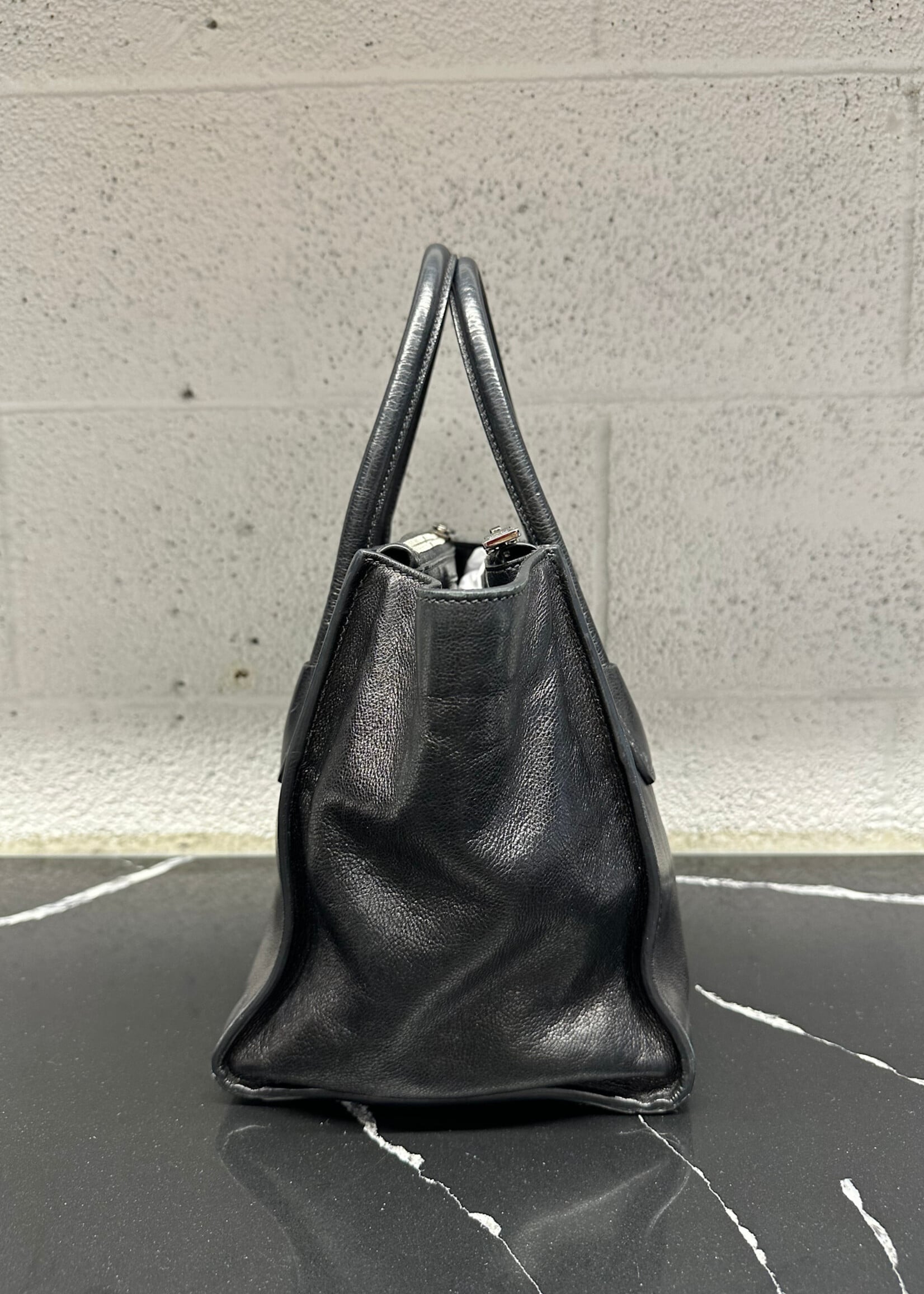Prada Calf Leather Top Handle Bag *Consignment*