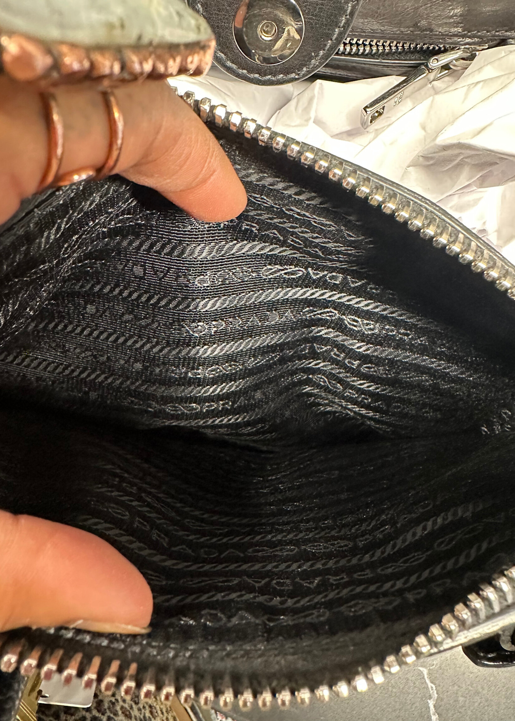 Prada Calf Leather Top Handle Bag *Consignment*