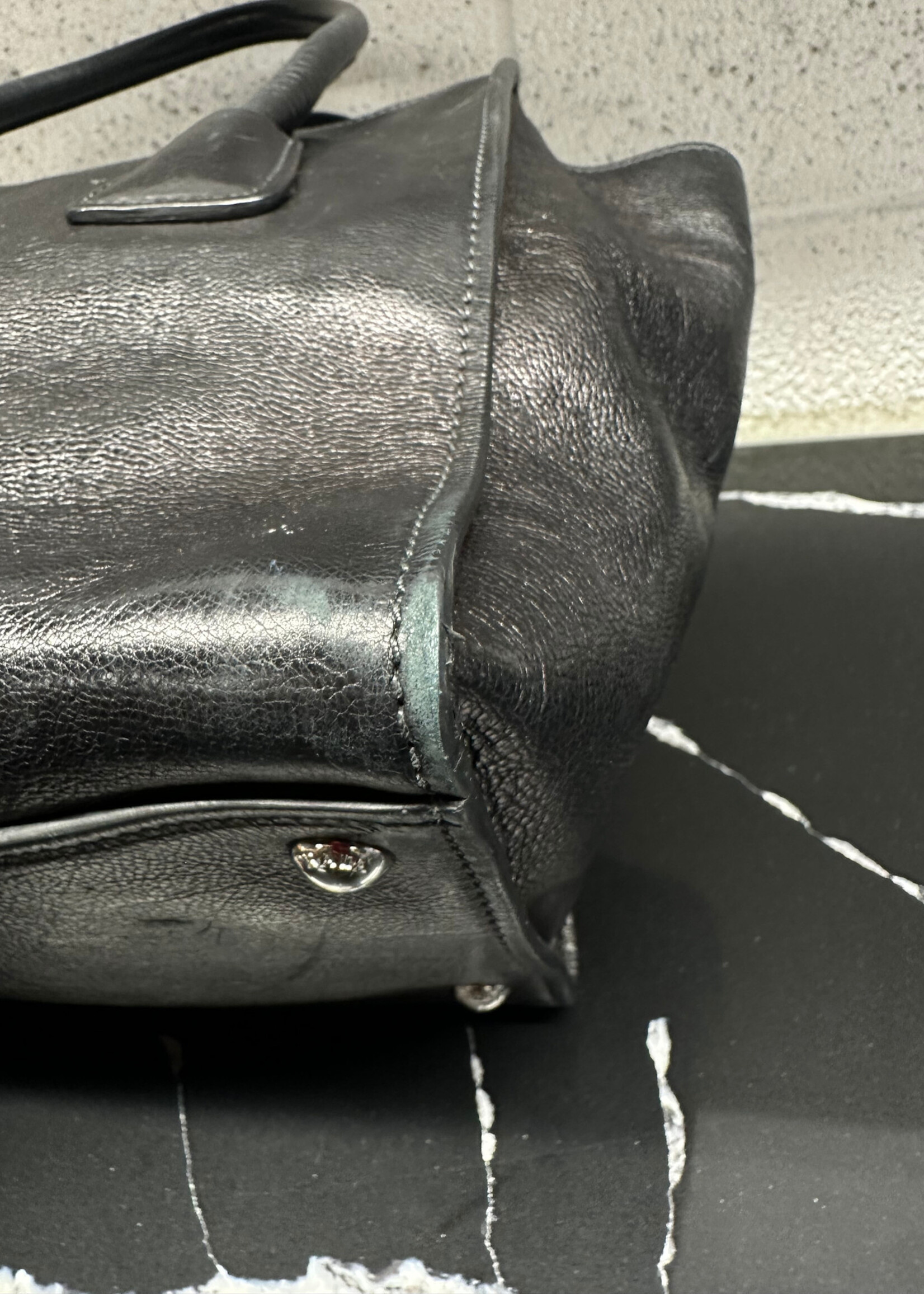 Prada Calf Leather Top Handle Bag *Consignment*