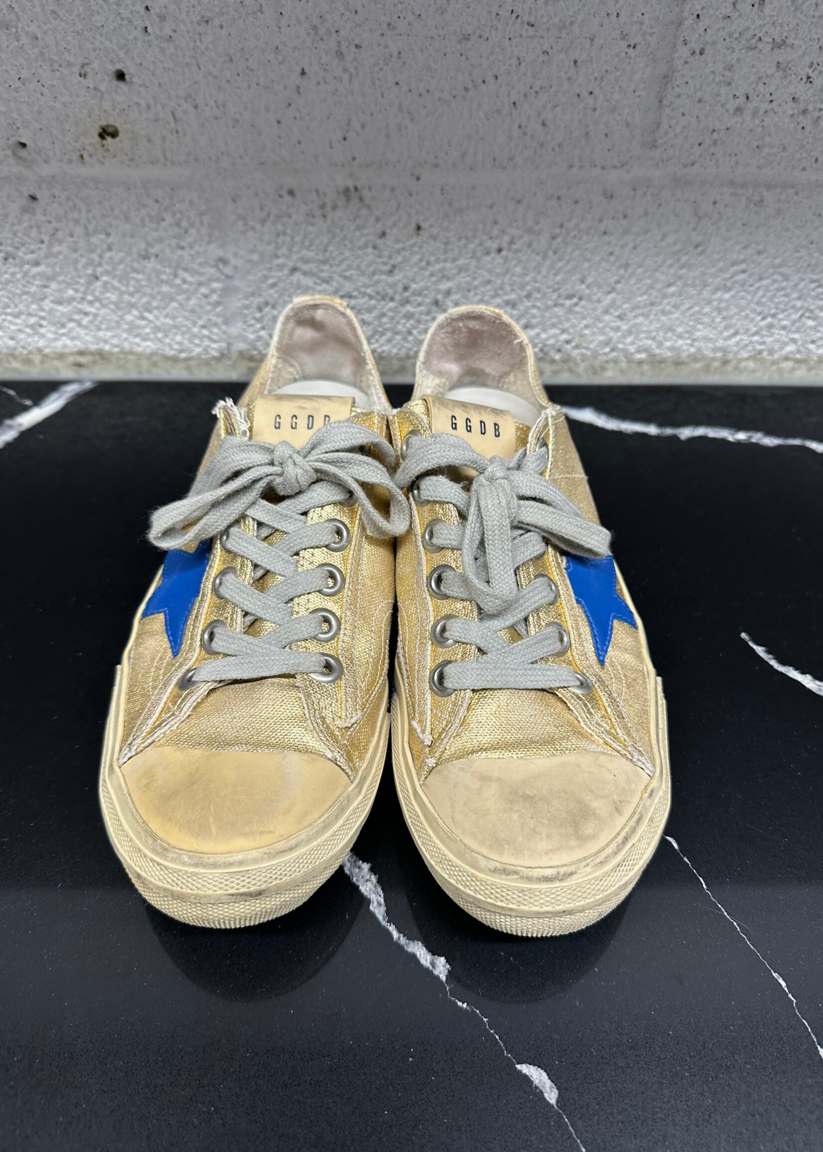 Golden Goose Vstar 2 Gold Blue Sneakers Fem 8