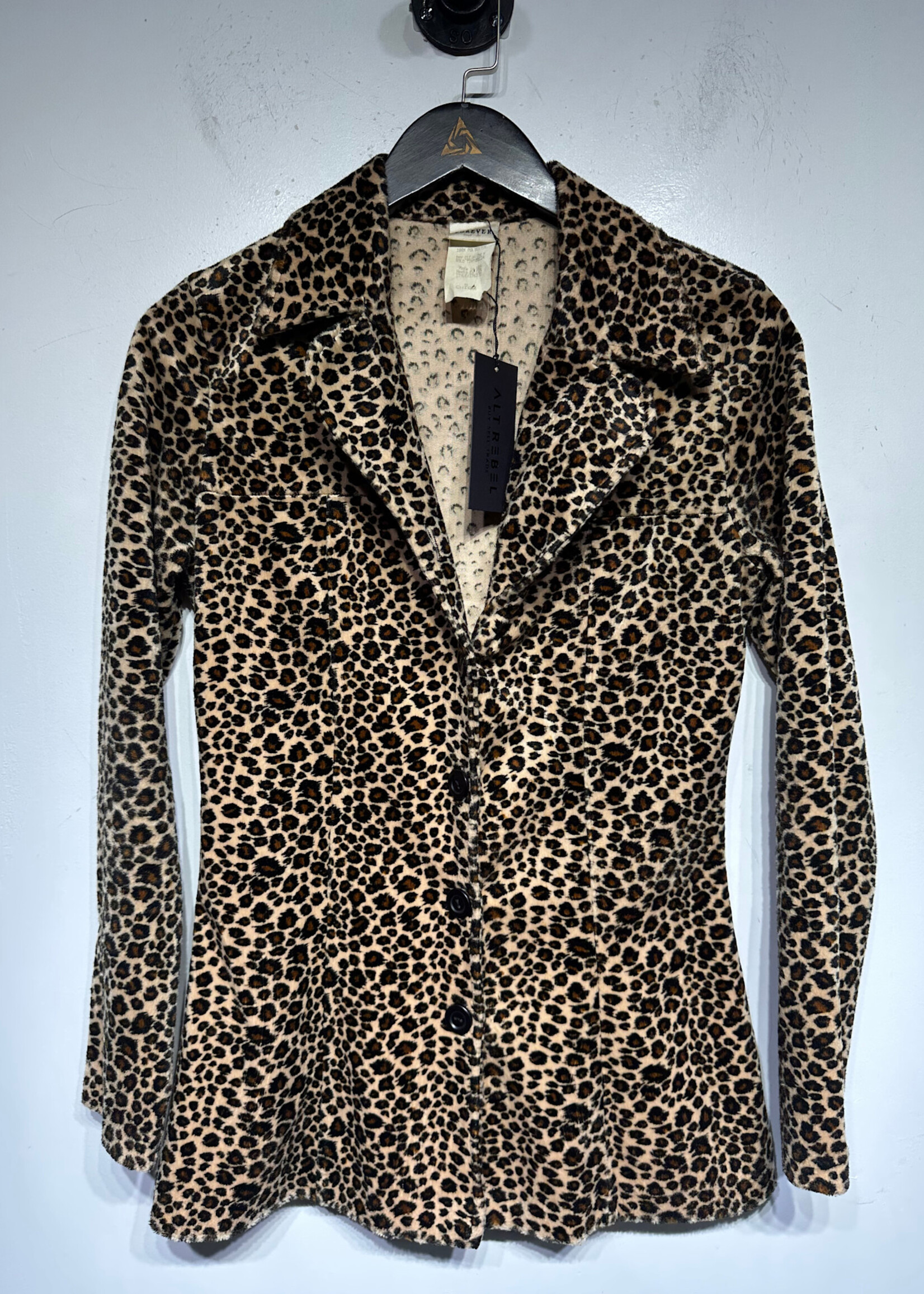 Forever 21 Cheetah Print Vintage B/U Jacket S