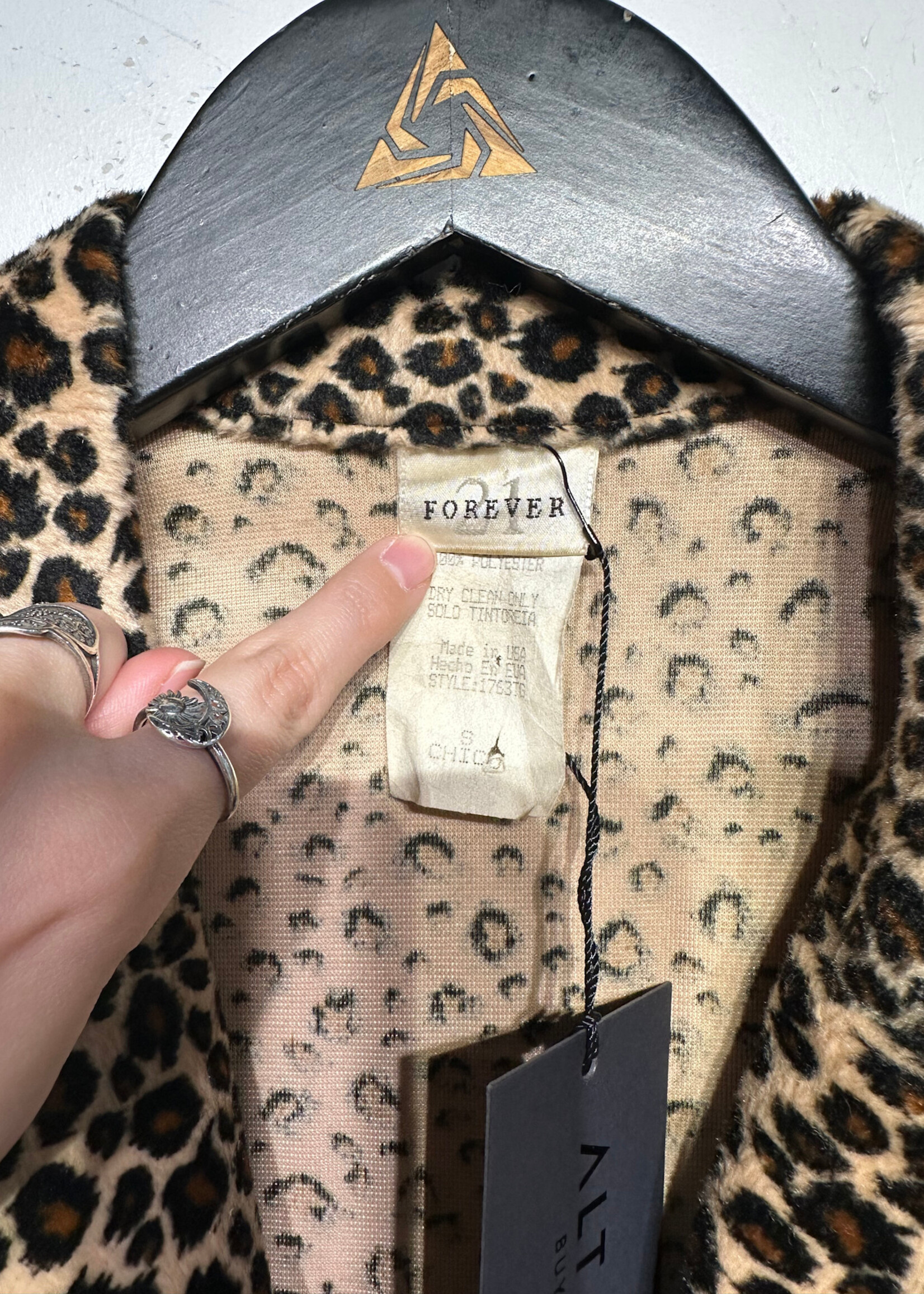 Forever 21 Cheetah Print Vintage B/U Jacket S