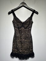 NBD Black Lace Dress Fem XS