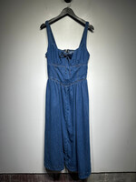 Reformation Midwash Denim Maxi Dress L