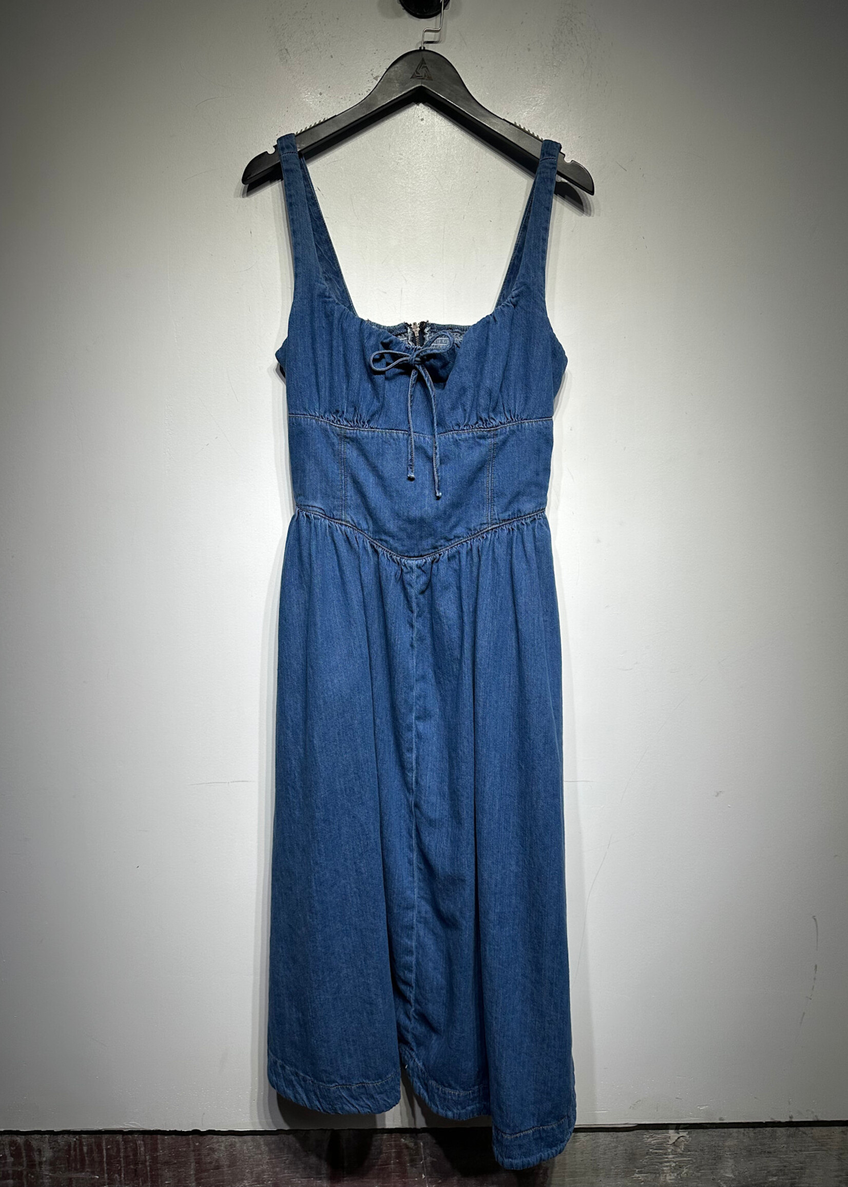 Reformation Midwash Denim Maxi Dress L