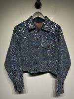 House of Mua Mua Denim Sequin Set Fem M
