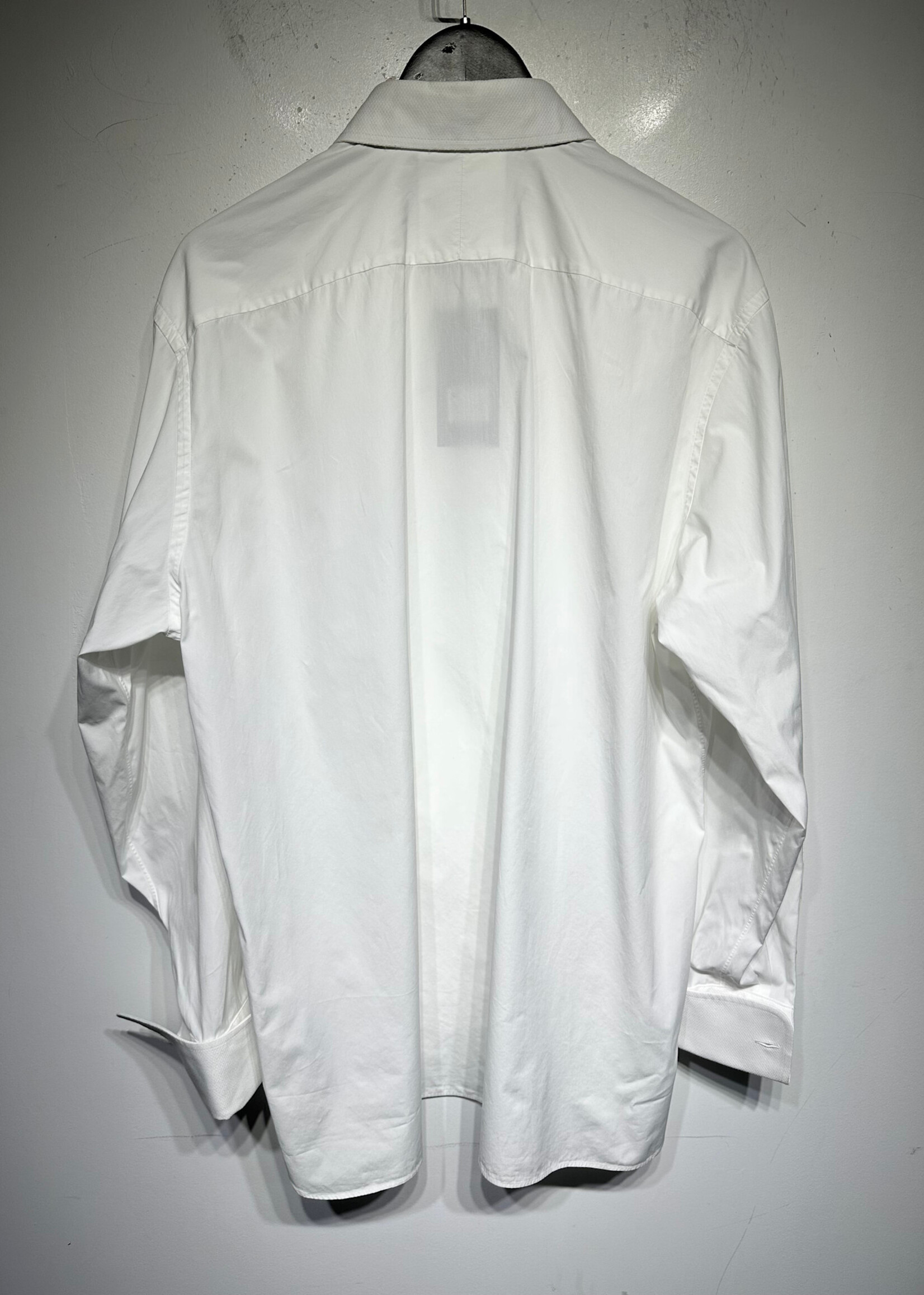Tom Ford White Textured Texuedo Shirt Masc XL