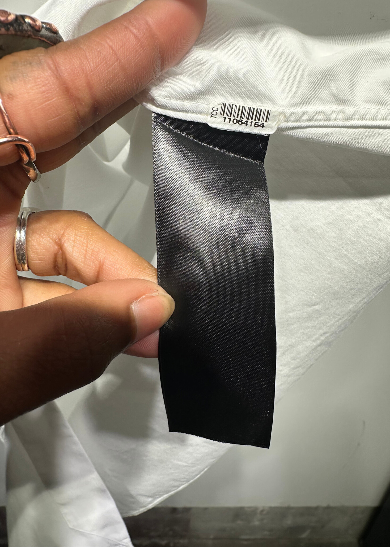 Tom Ford White Textured Texuedo Shirt Masc XL