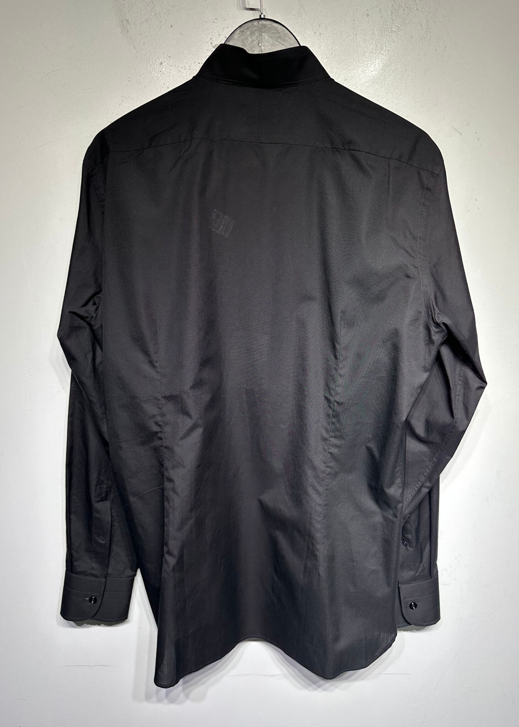 Tom Ford Black Tuxuedo Style Shirt Masc L Retail: $1010