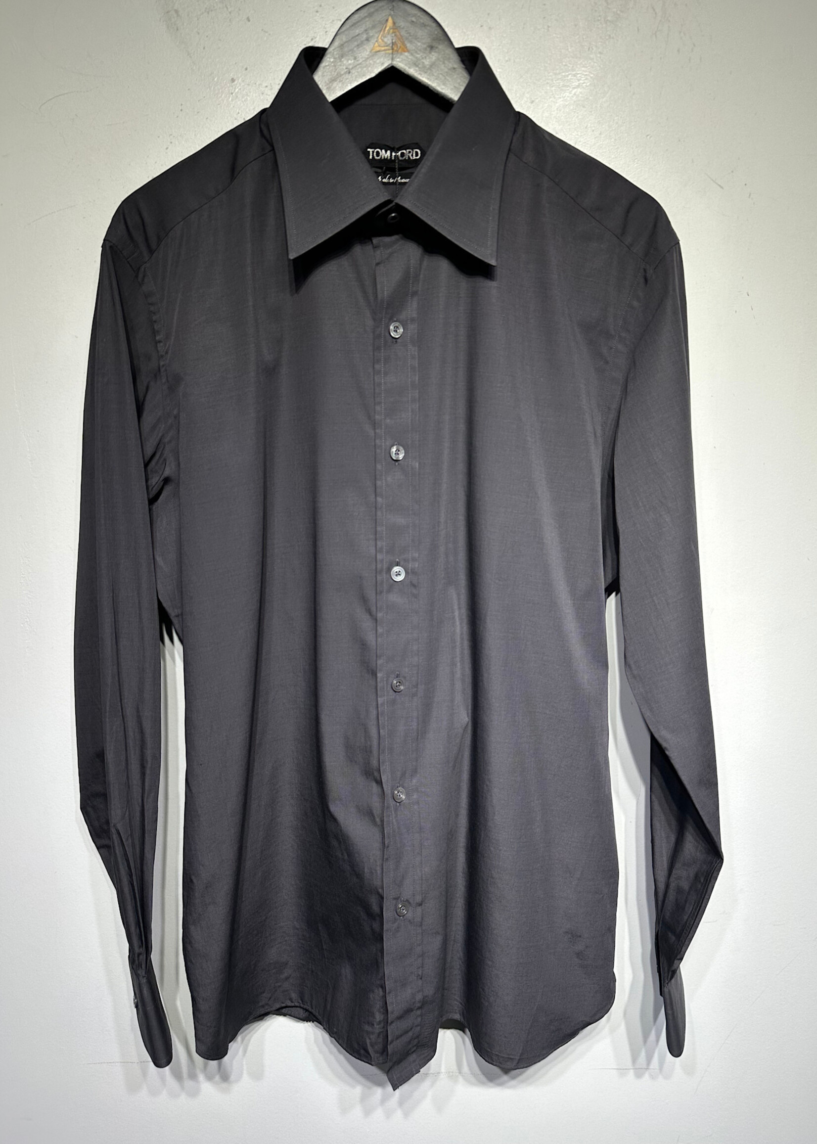 Tom Ford Dark Grey Button Up Masc L (2) Retail: $1030