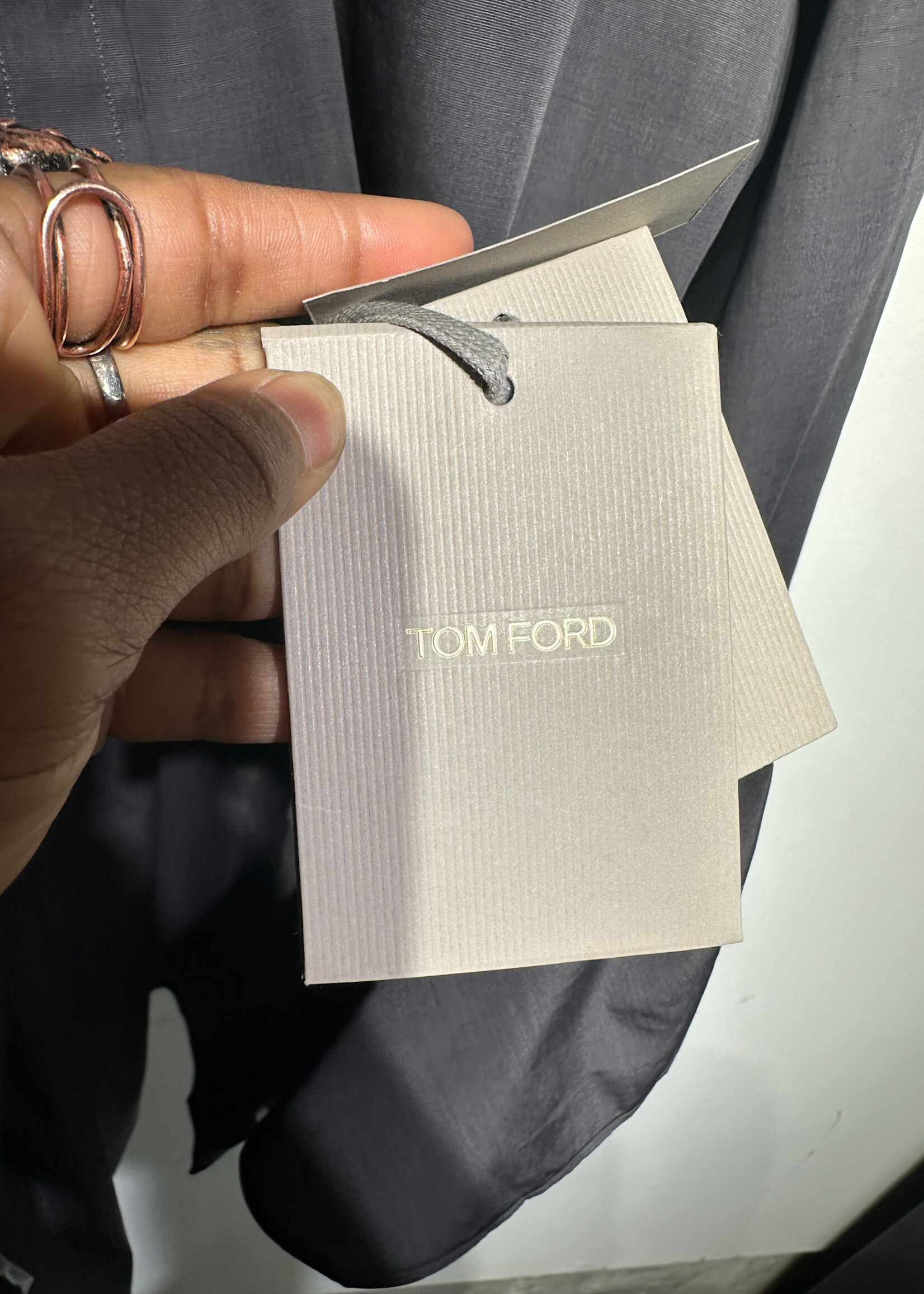 Tom Ford Dark Grey Button Up Masc L $1030