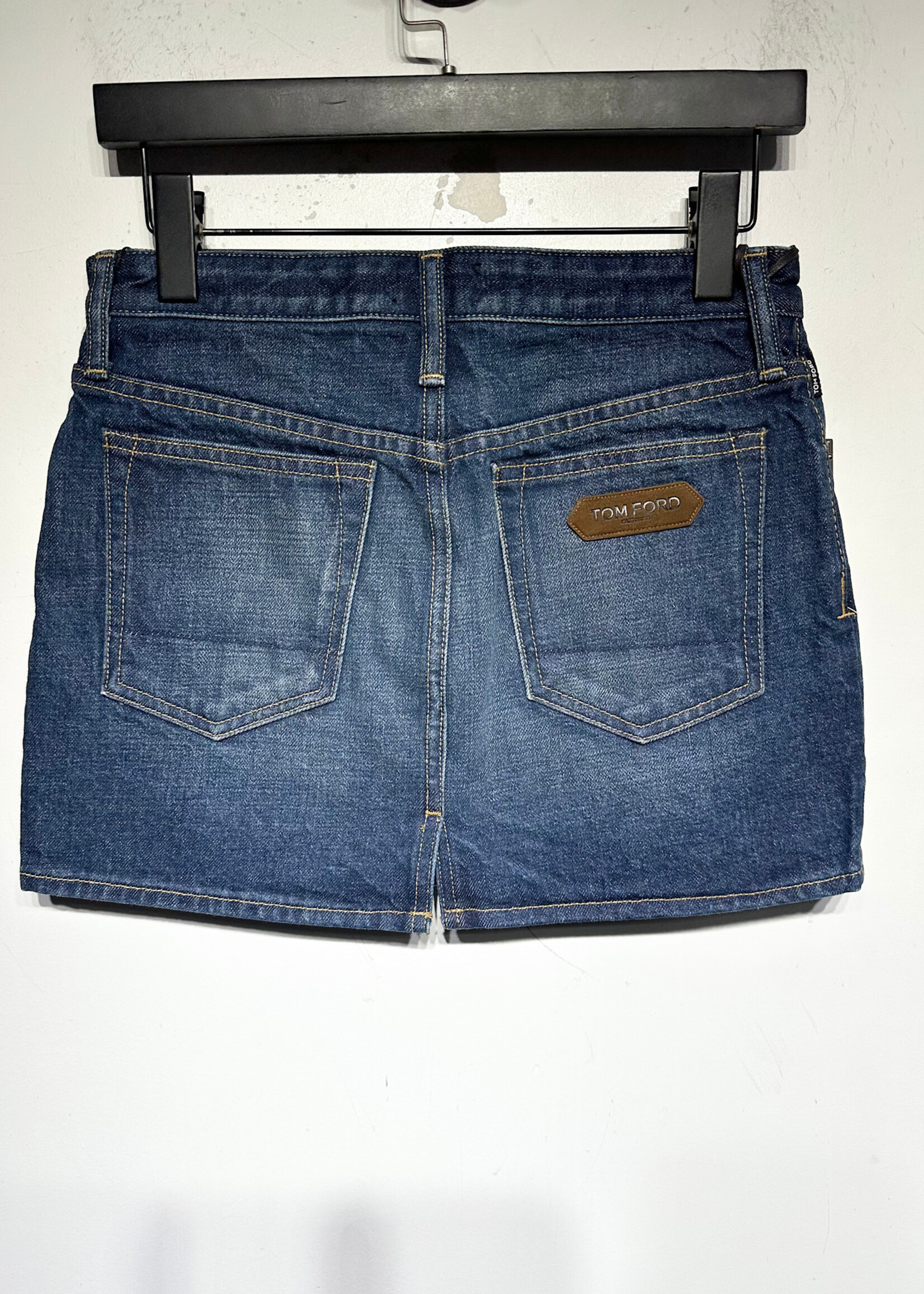 Tom Ford NWT Blue Indigo Mini Skirt 24 Retail: $750