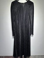 Allsaints Black Leopard Textured LS Dress Fem L