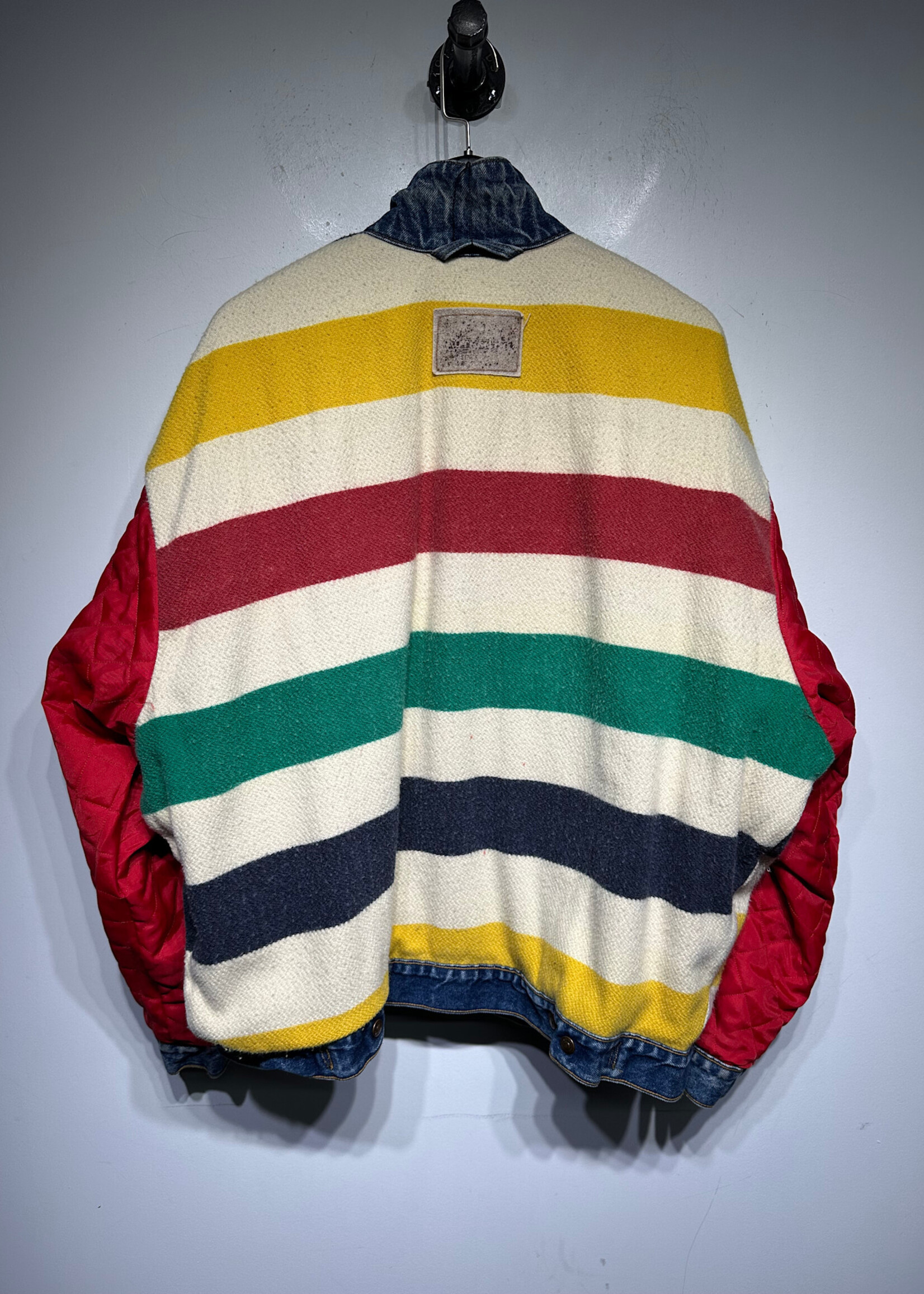 Levis Vintage Hudson Bay Denim Jacket Masc XXL AS IS