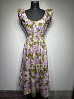 Tory Burch Purple Green Floral Dress Fem M