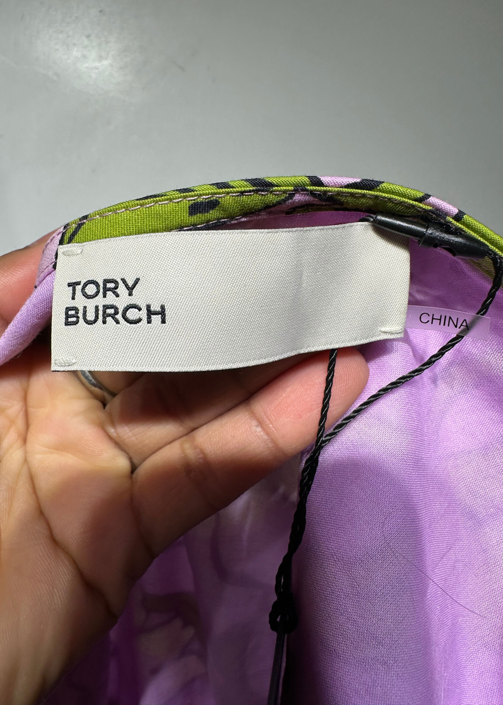 Tory Burch Purple Green Floral Dress Fem M