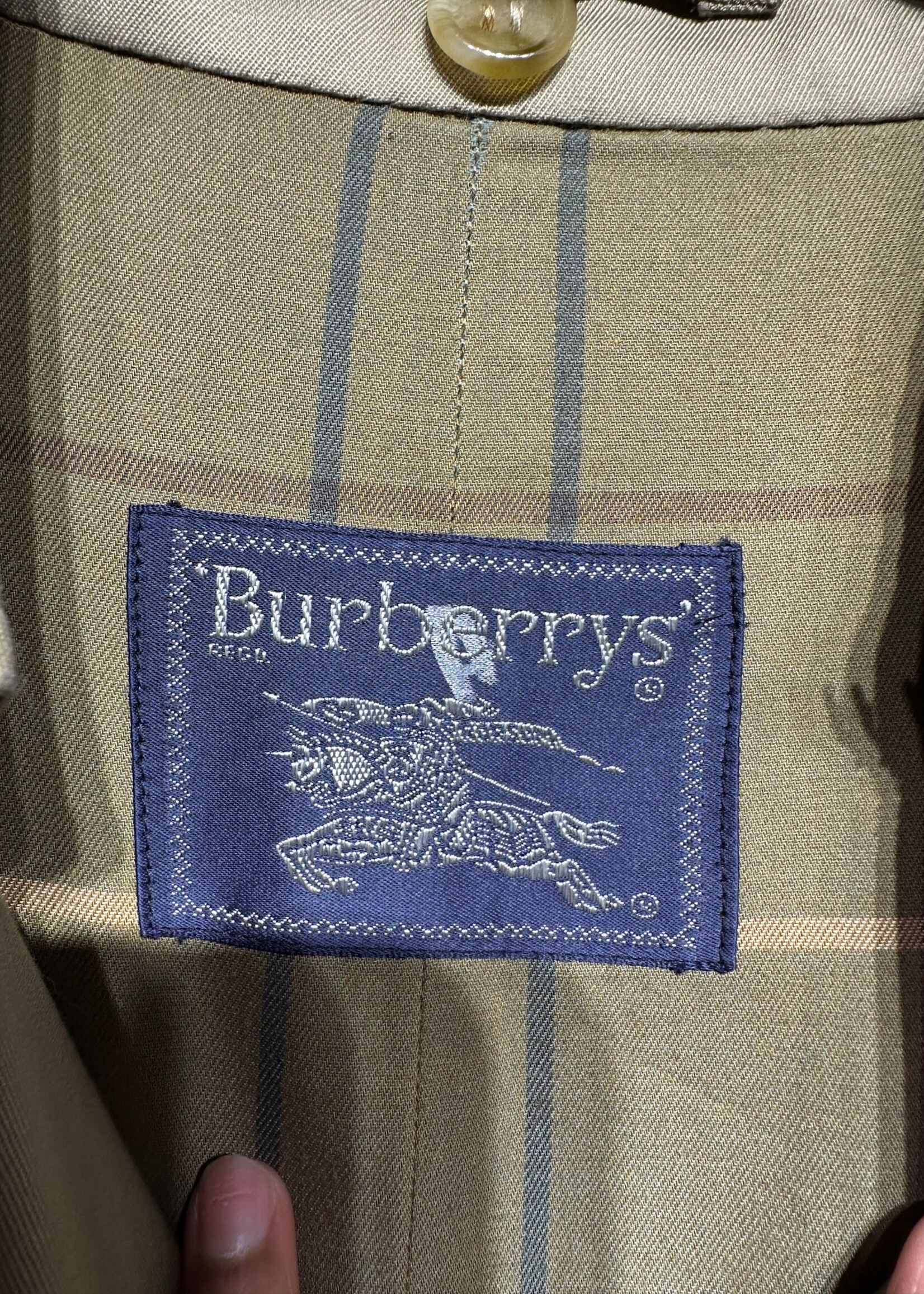 Burberrys Tan Long Coat/Trench Masc L AS IS