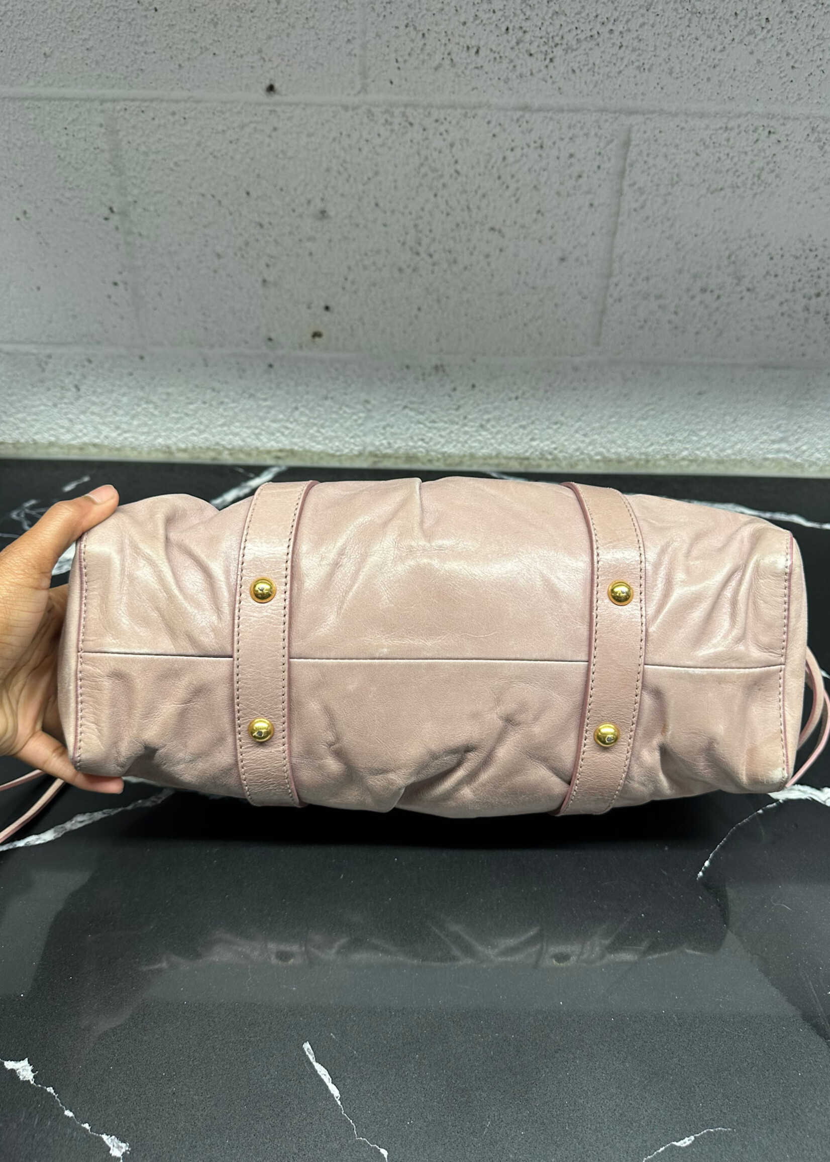 Miu Miu Vitello Lux Pink Handbag "Consignment"