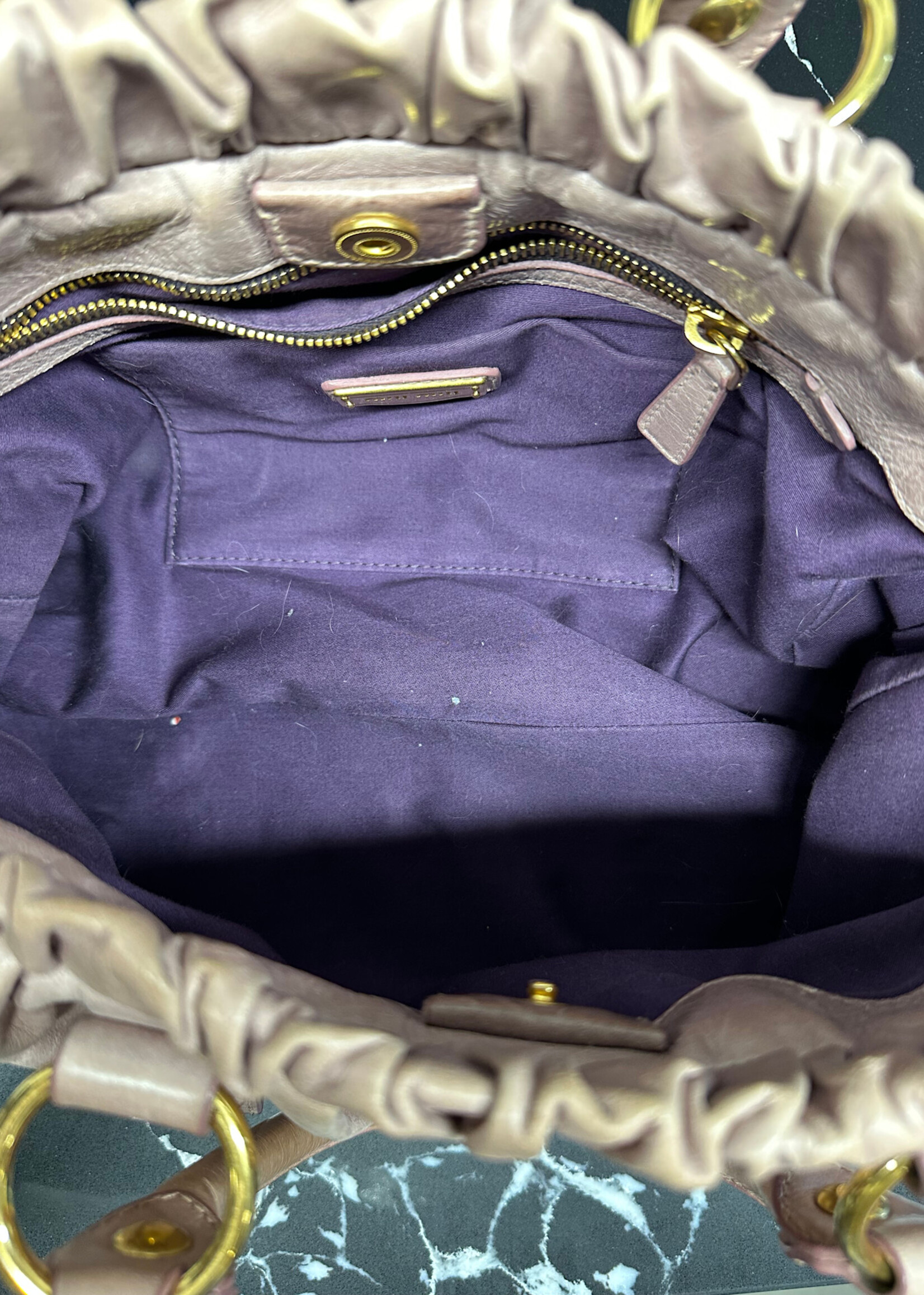 Miu Miu Vitello Lux Pink Handbag "Consignment"