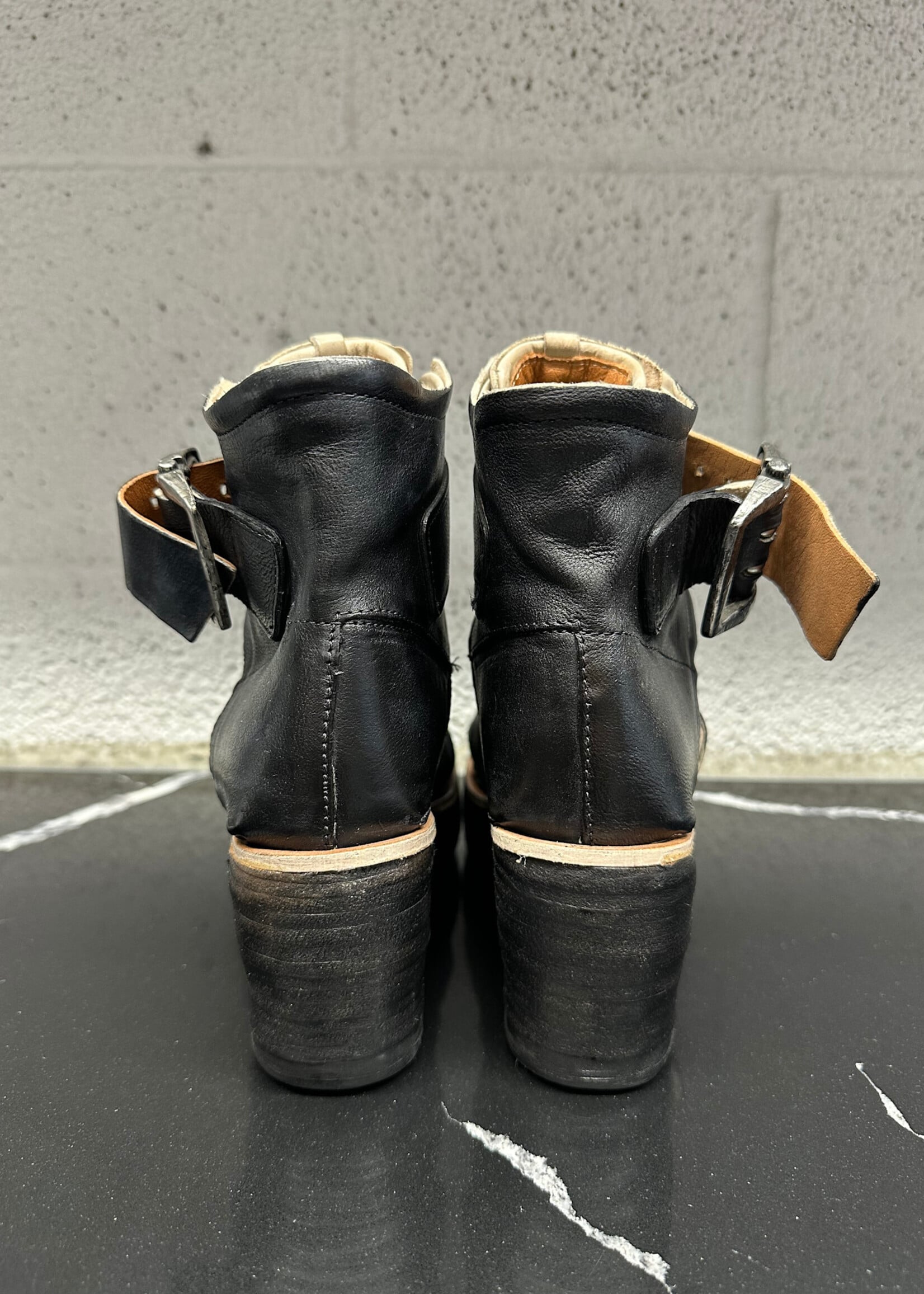 AS.98 Naya Black Wedge Sandal 36/6 Retail: $375