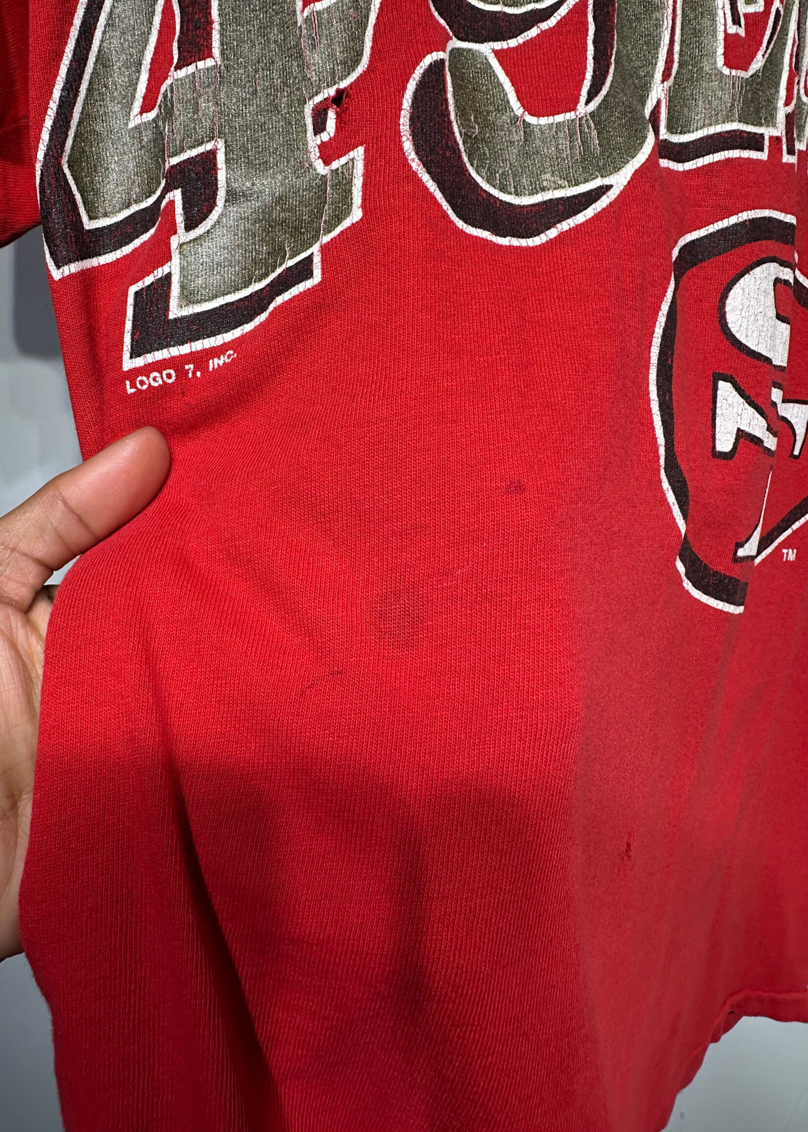 SF 49ers Red Vintage 90's Tee As Is XL