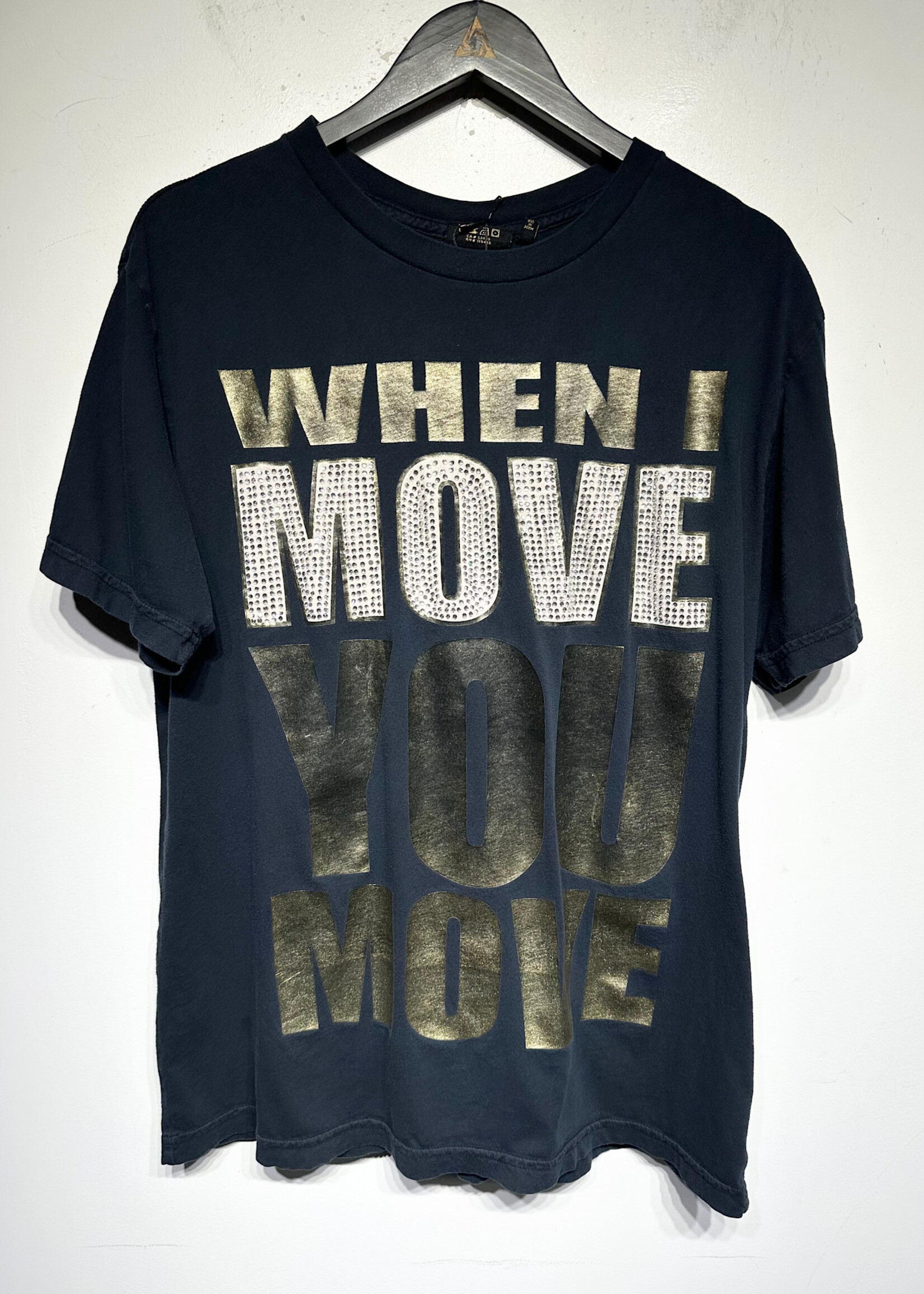Christian Audiger 'When I Move You' Bedazzled Tee XL AS IS