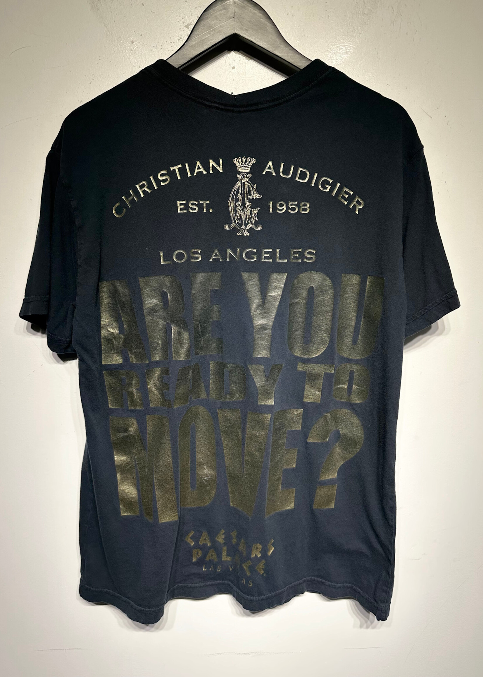 Christian Audiger 'When I Move You' Bedazzled Tee XL AS IS