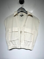 Jason Wu White Double Pocket Cropped Jacket Fem S