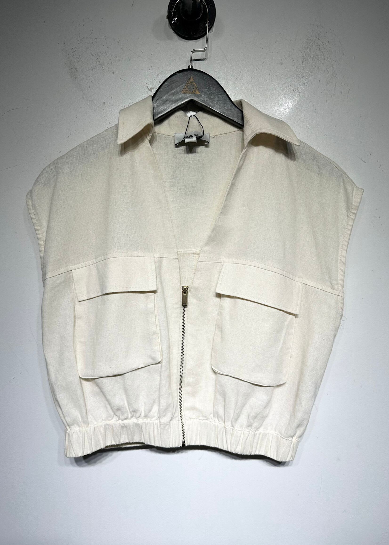 Jason Wu White Double Pocket Cropped Jacket Fem S