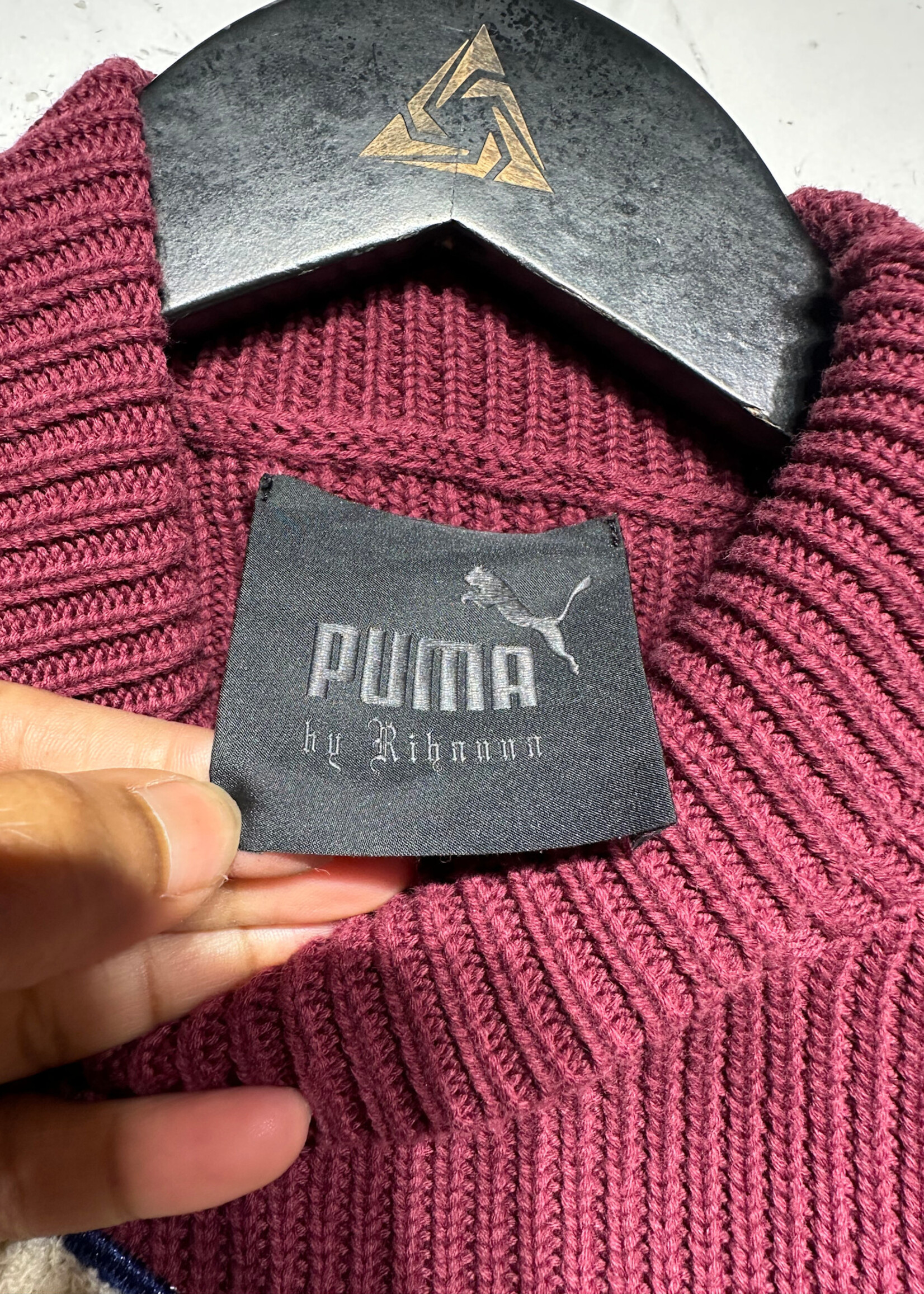 Puma x Fenty Maroon Logo Sweater XS