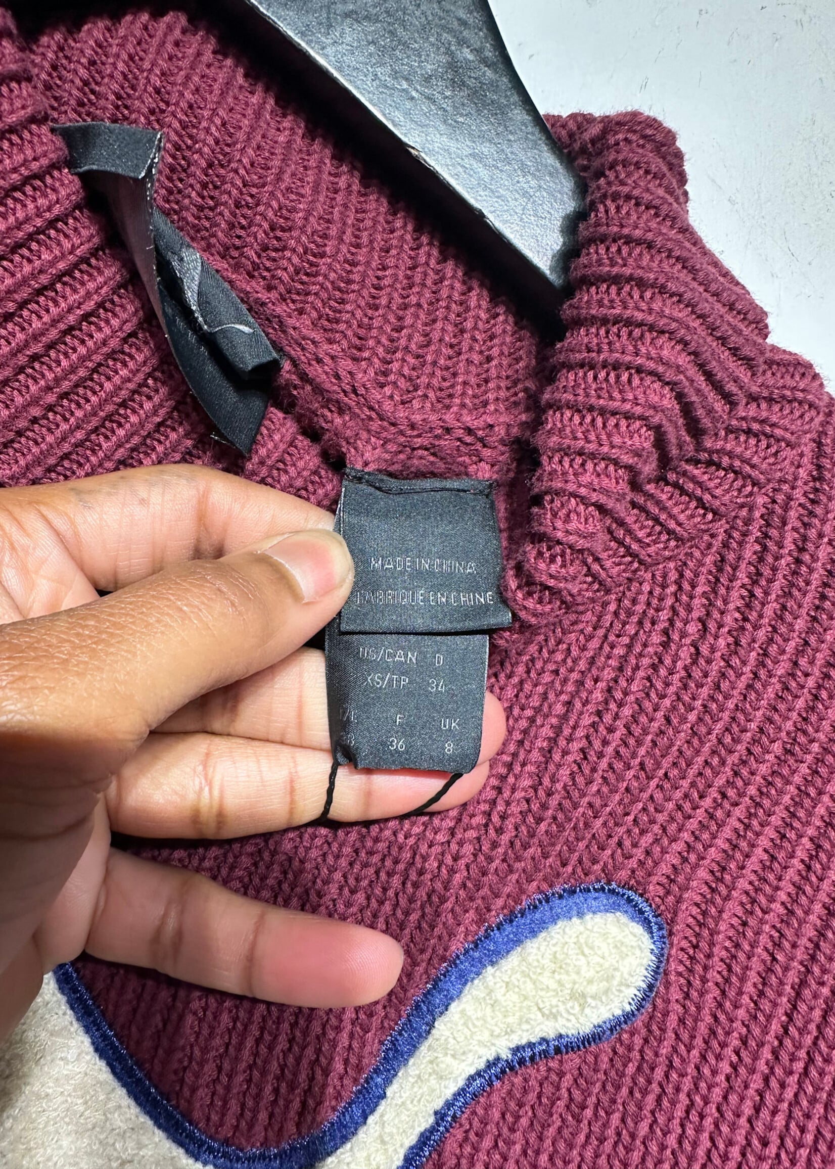 Puma x Fenty Maroon Logo Sweater XS