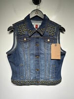 Stetson NWT Embellished Denim Vest fem M