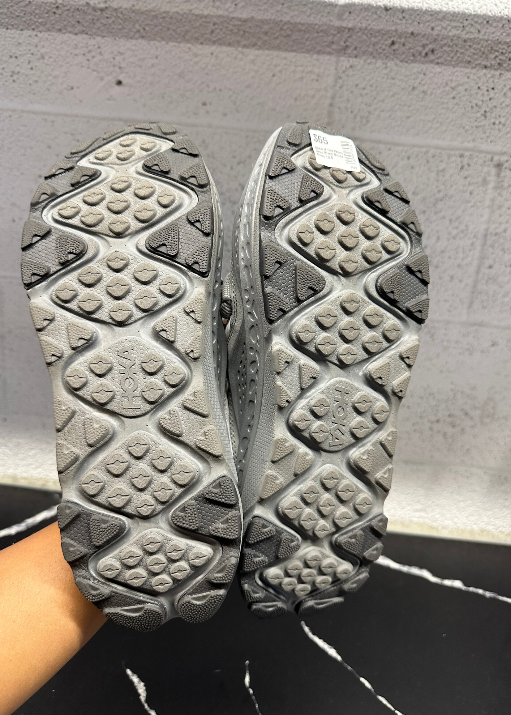 Hoka U Ora Primo Grey Black Mules Masc 10.5