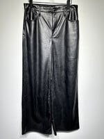 Rag and Bone Wide Leg Faux Leather Black Pants 29