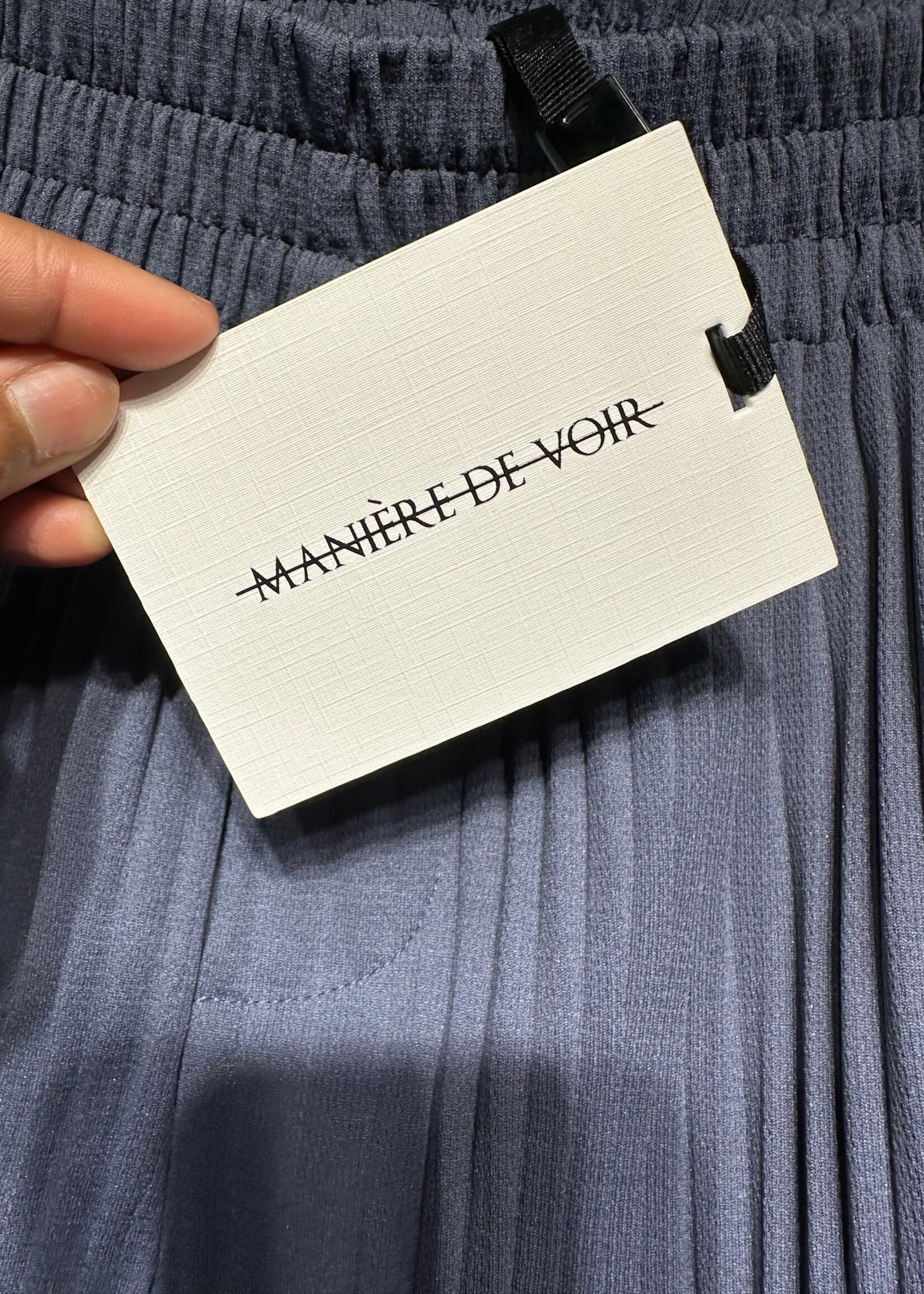 Mainere De Vior NWT Pleated Dusty Blue Pants 34/36 Masc