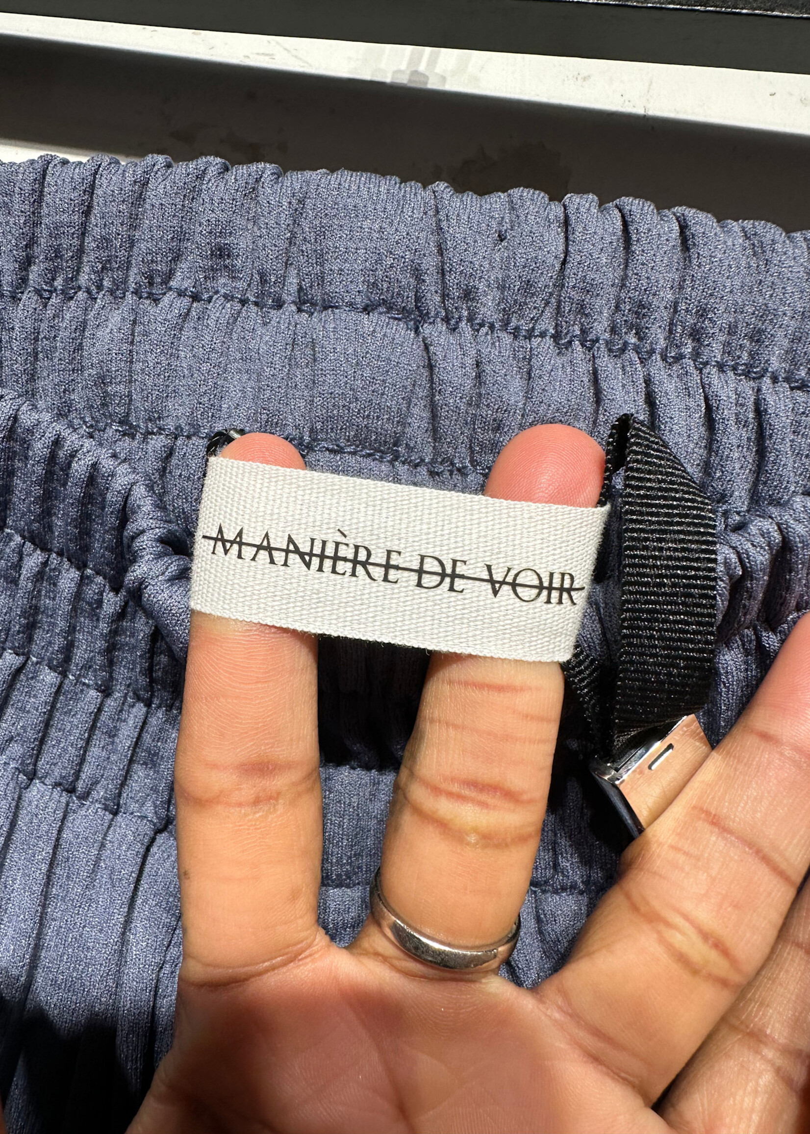 Mainere De Vior NWT Pleated Dusty Blue Pants 34/36 Masc
