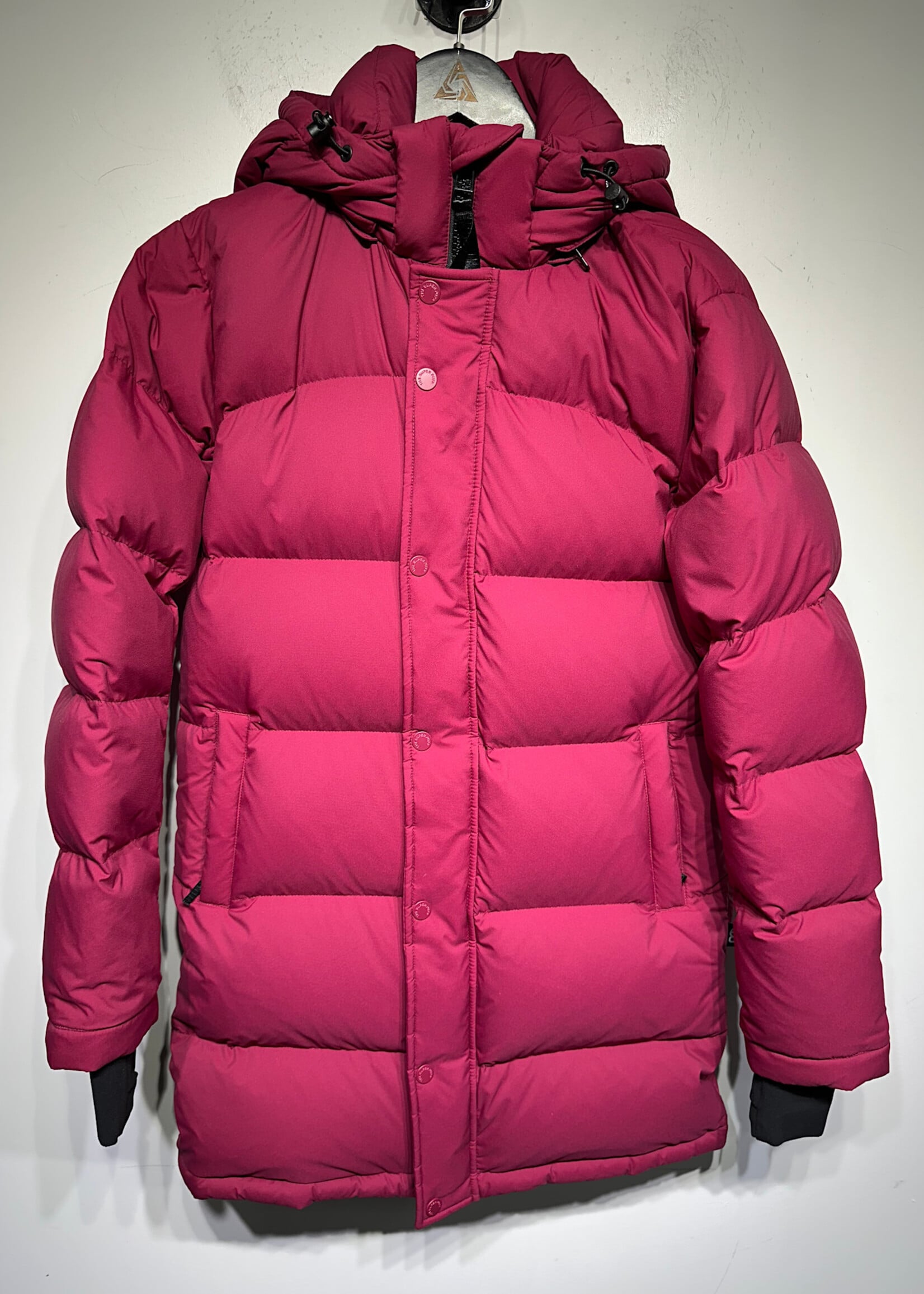 Aritzia Super Puff Red Puffer Fem 3XS