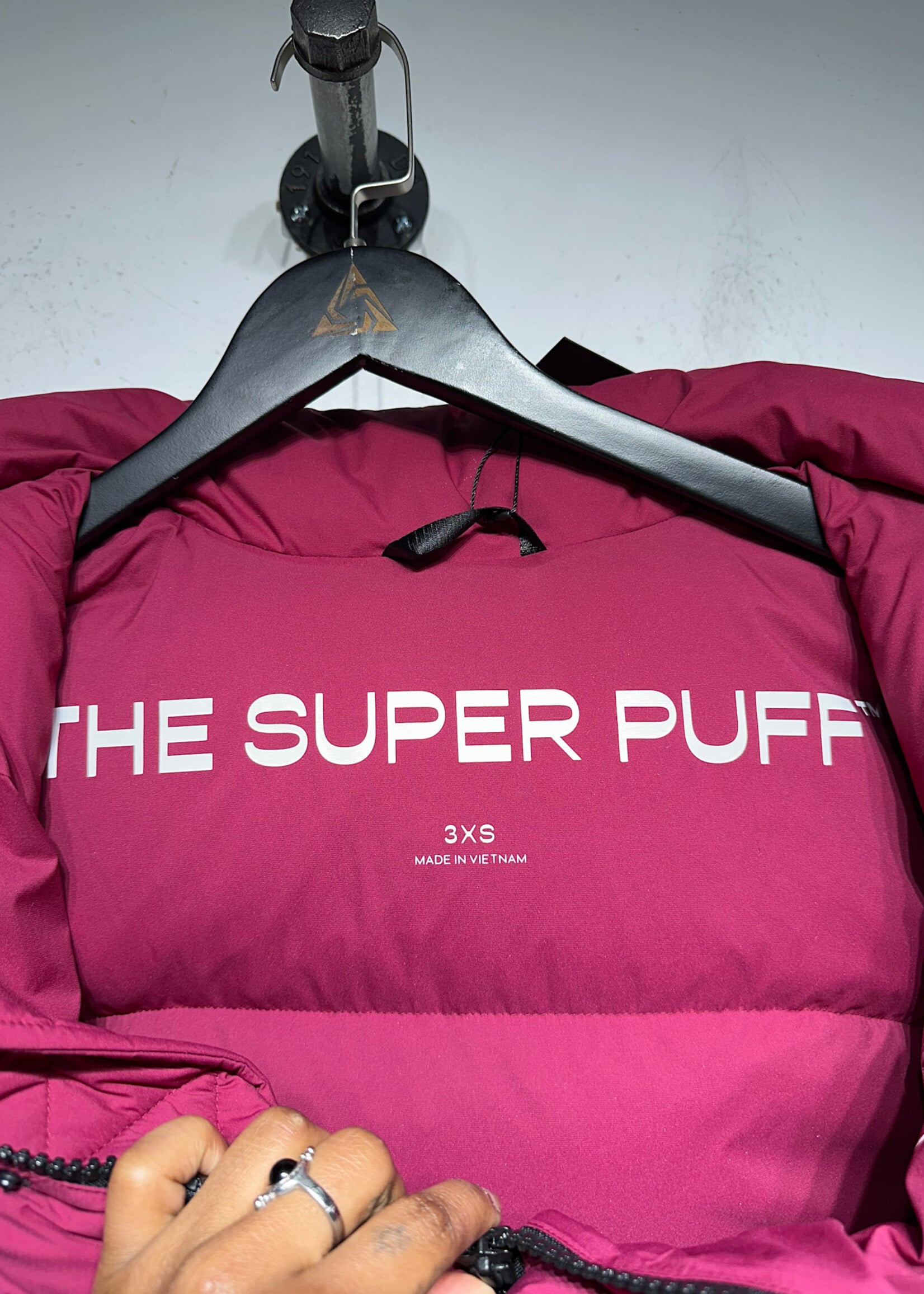 Aritzia Super Puff Red Puffer Fem 3XS