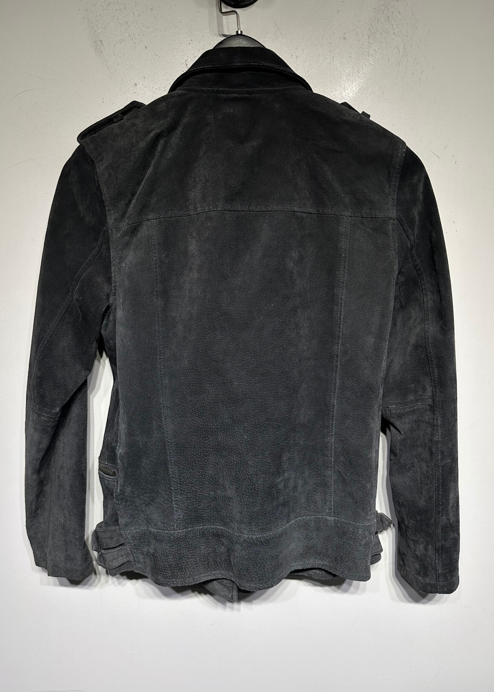 Blank NYC Dusty Black Suede Biker Jacket S