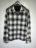 Allsaints White Black Buffalo Check Shirt Masc M