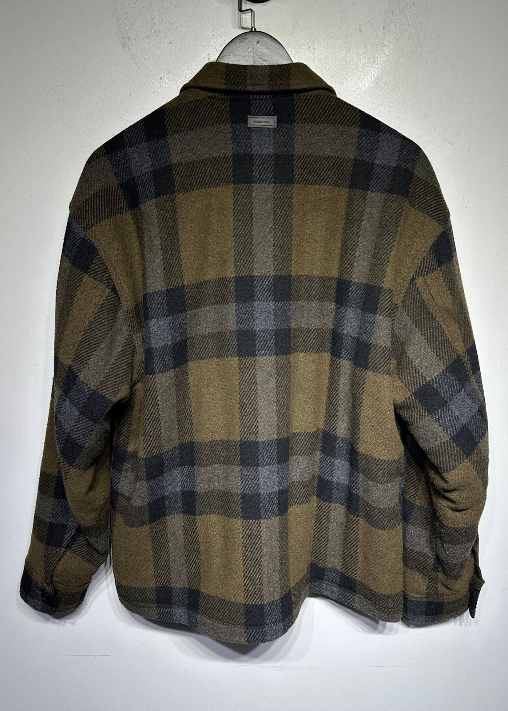 Industrie Olive Green Kingsbury Overshirt Masc S